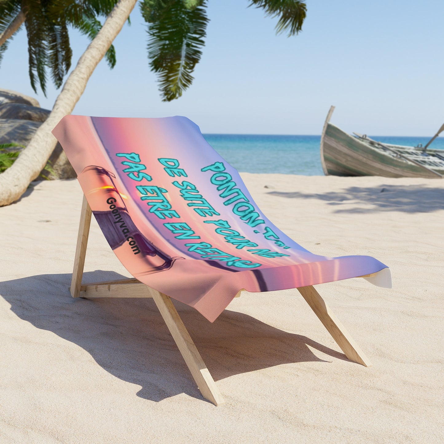 Serviette de Plage avec Citation de Motivation Parfaite pour les journées d'été Idéale pour les sorties à la plage et les vacances en famille Pour la détente au bord de la piscine Essentiels de voyage