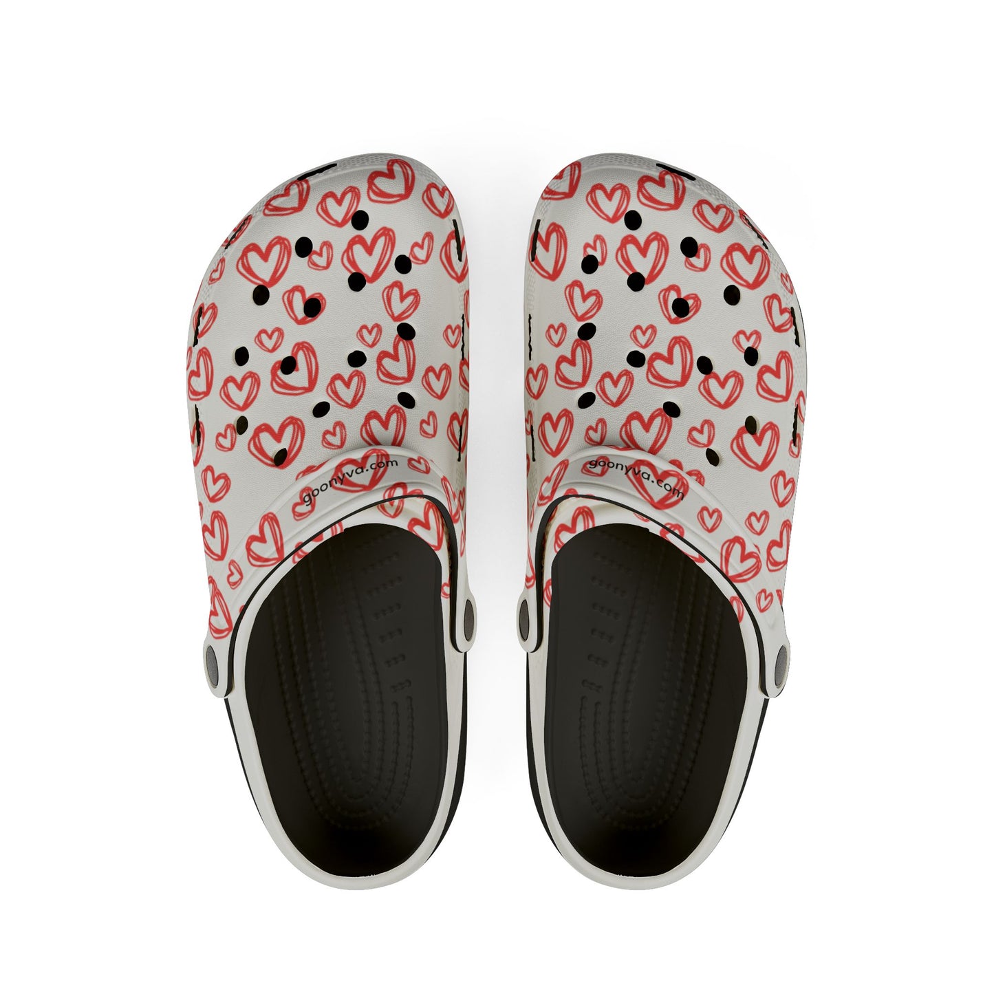 Chaussures en mousse EVA à imprimé cœurs Confort décontracté pour le quotidien Tongs d'été Parfaites pour le jardin et la plage Idée cadeau mignonne