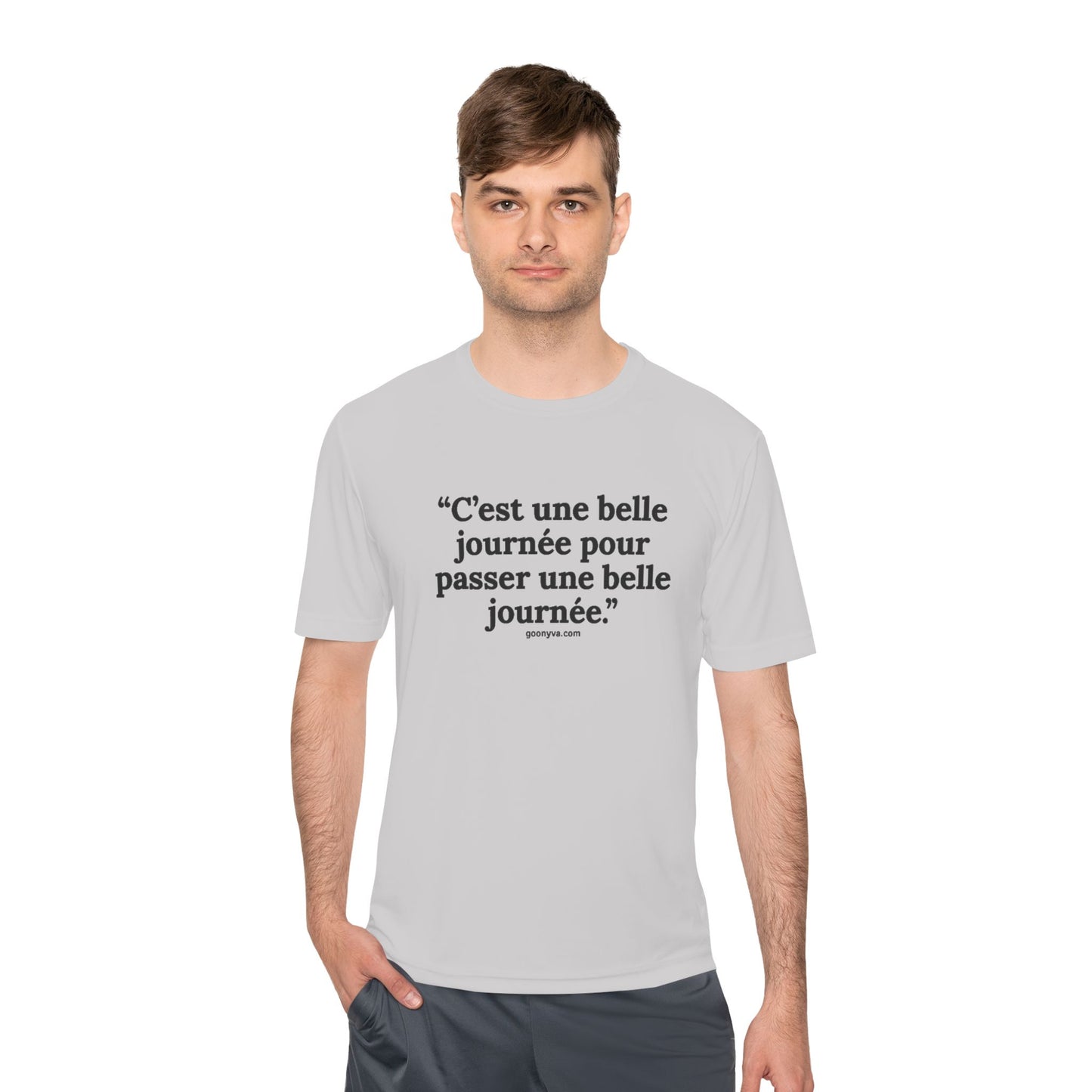 T-shirt Chic avec Citation Française - Parfait pour le style décontracté, les cadeaux, les voyages, le fitness et l'inspiration quotidienne.