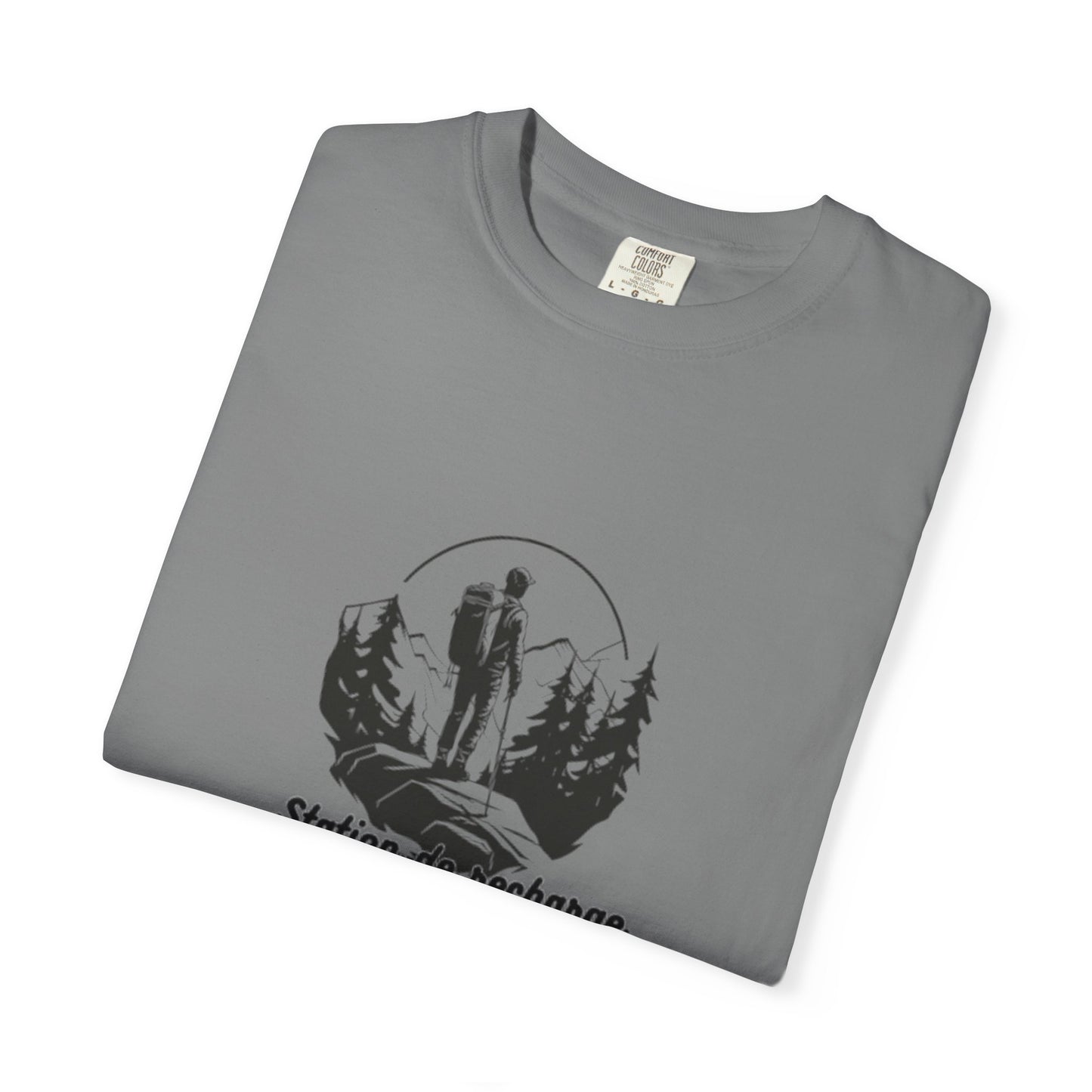 T-Shirt Unisexe "L'Aventure Vous Attend" T-shirt Plein Air Cadeau pour Amoureux de la Nature Vêtement de Randonnée Cadeau pour Aventuriers
