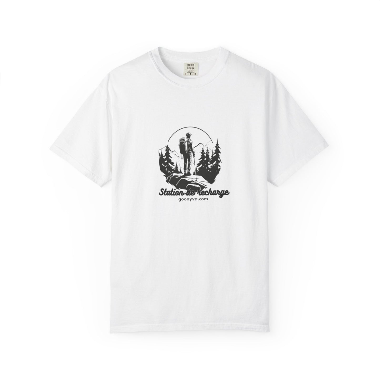 T-Shirt Unisexe "L'Aventure Vous Attend" T-shirt Plein Air Cadeau pour Amoureux de la Nature Vêtement de Randonnée Cadeau pour Aventuriers