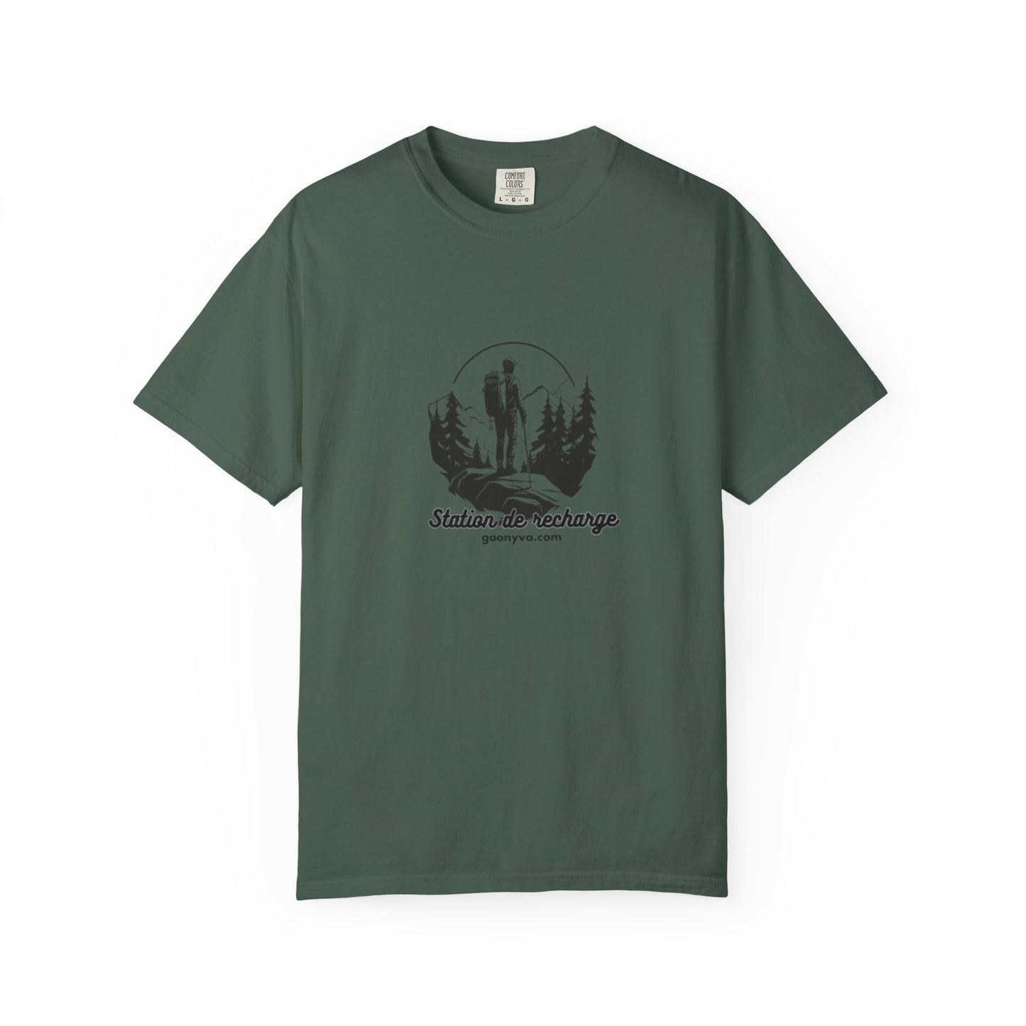 T-Shirt Unisexe "L'Aventure Vous Attend" T-shirt Plein Air Cadeau pour Amoureux de la Nature Vêtement de Randonnée Cadeau pour Aventuriers