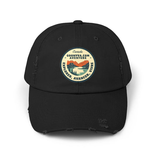 Casquette Unisexe Distressed "Aventure Vintage" Décontractée  Casquette d'explorateur  Cadeau pour les voyageurs  Plaisirs en plein air  Accessoire de mode tendance