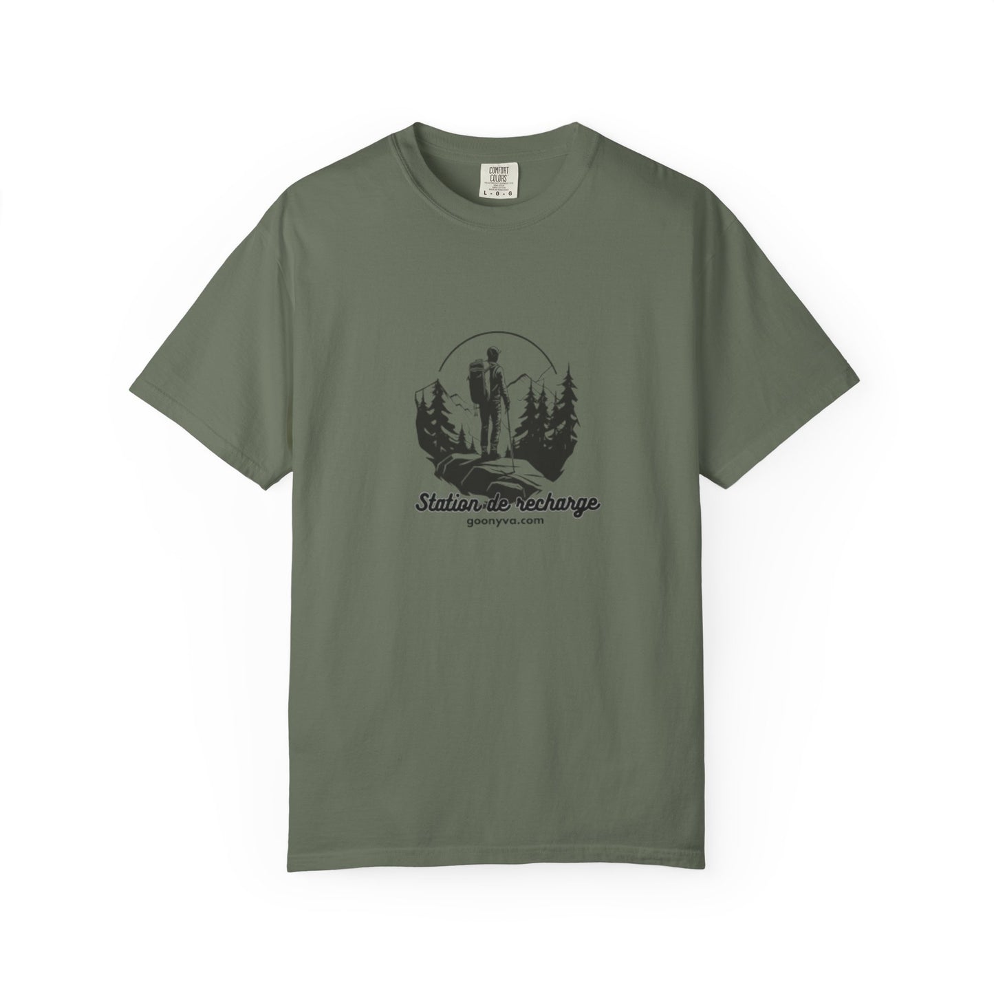 T-Shirt Unisexe "L'Aventure Vous Attend" T-shirt Plein Air Cadeau pour Amoureux de la Nature Vêtement de Randonnée Cadeau pour Aventuriers