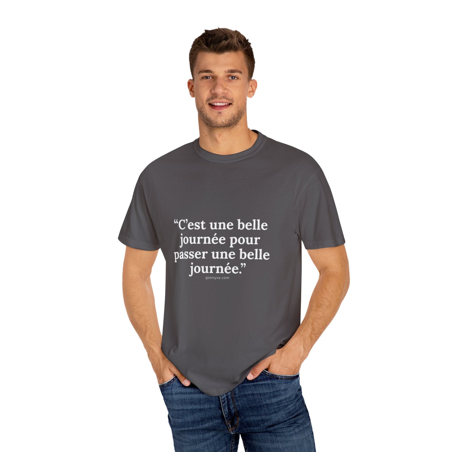T-shirt Teint à la Perfection, Style Décontracté, Mode Unisexe, Confort Absolu, Idéal pour Offrir (Homme/Femme), L'Essentiel du Quotidien