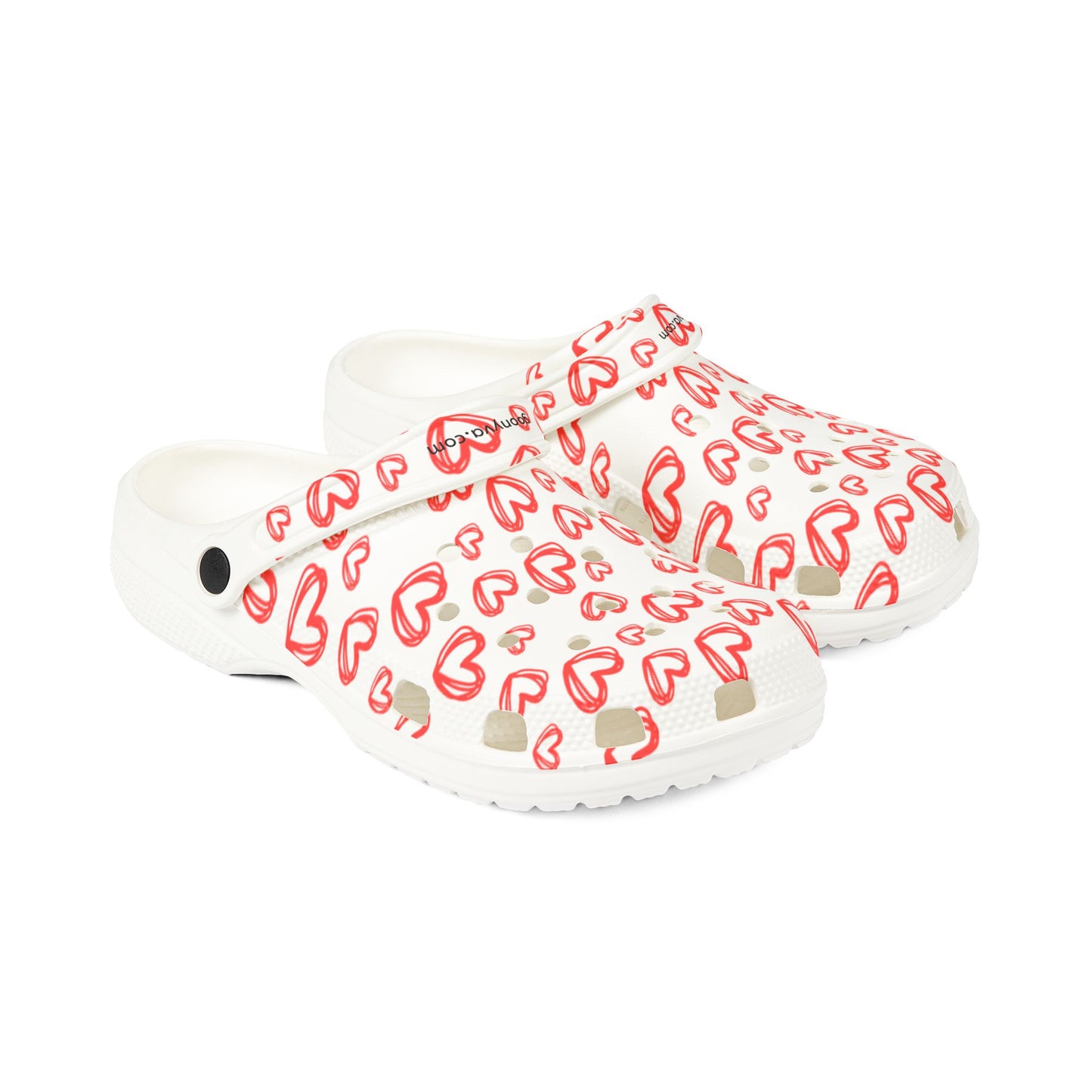 Chaussures en mousse EVA à imprimé cœurs Confort décontracté pour le quotidien Tongs d'été Parfaites pour le jardin et la plage Idée cadeau mignonne