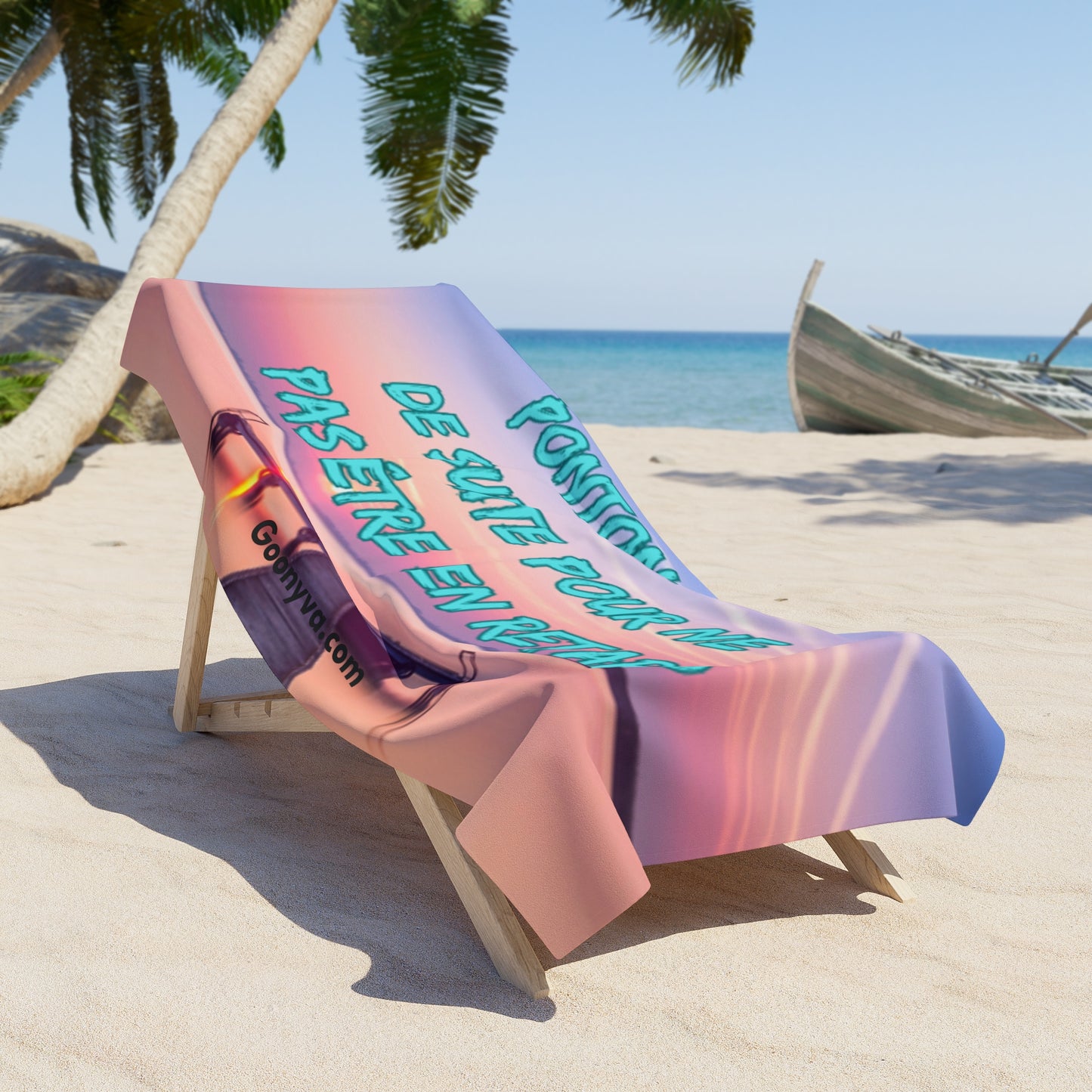 Serviette de Plage avec Citation de Motivation Parfaite pour les journées d'été Idéale pour les sorties à la plage et les vacances en famille Pour la détente au bord de la piscine Essentiels de voyage