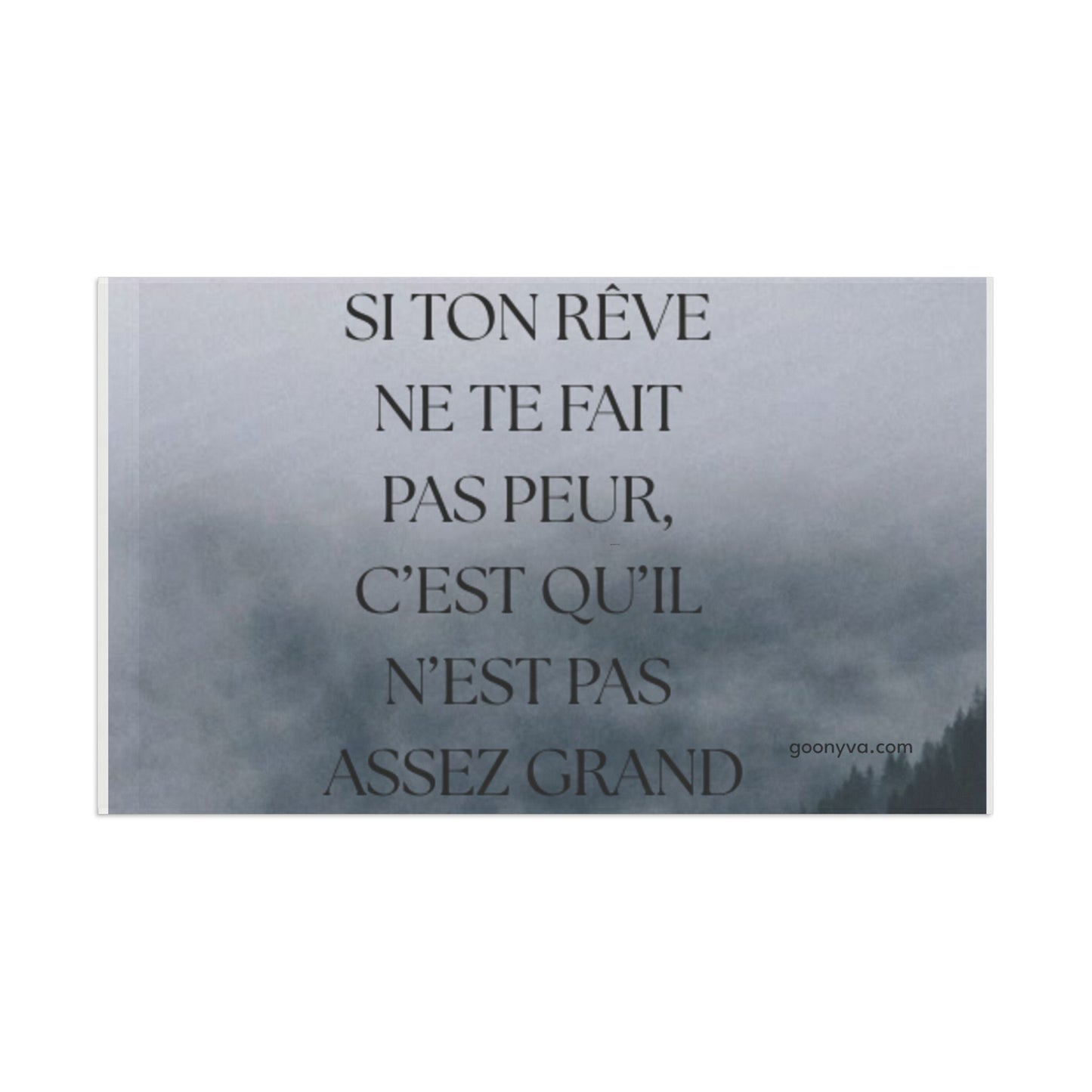 Impression d'art mural de motivation Décoration intérieure inspirante Œuvre d'art avec citation sur les rêves Cadeau pour les rêveurs Décoration murale unique
