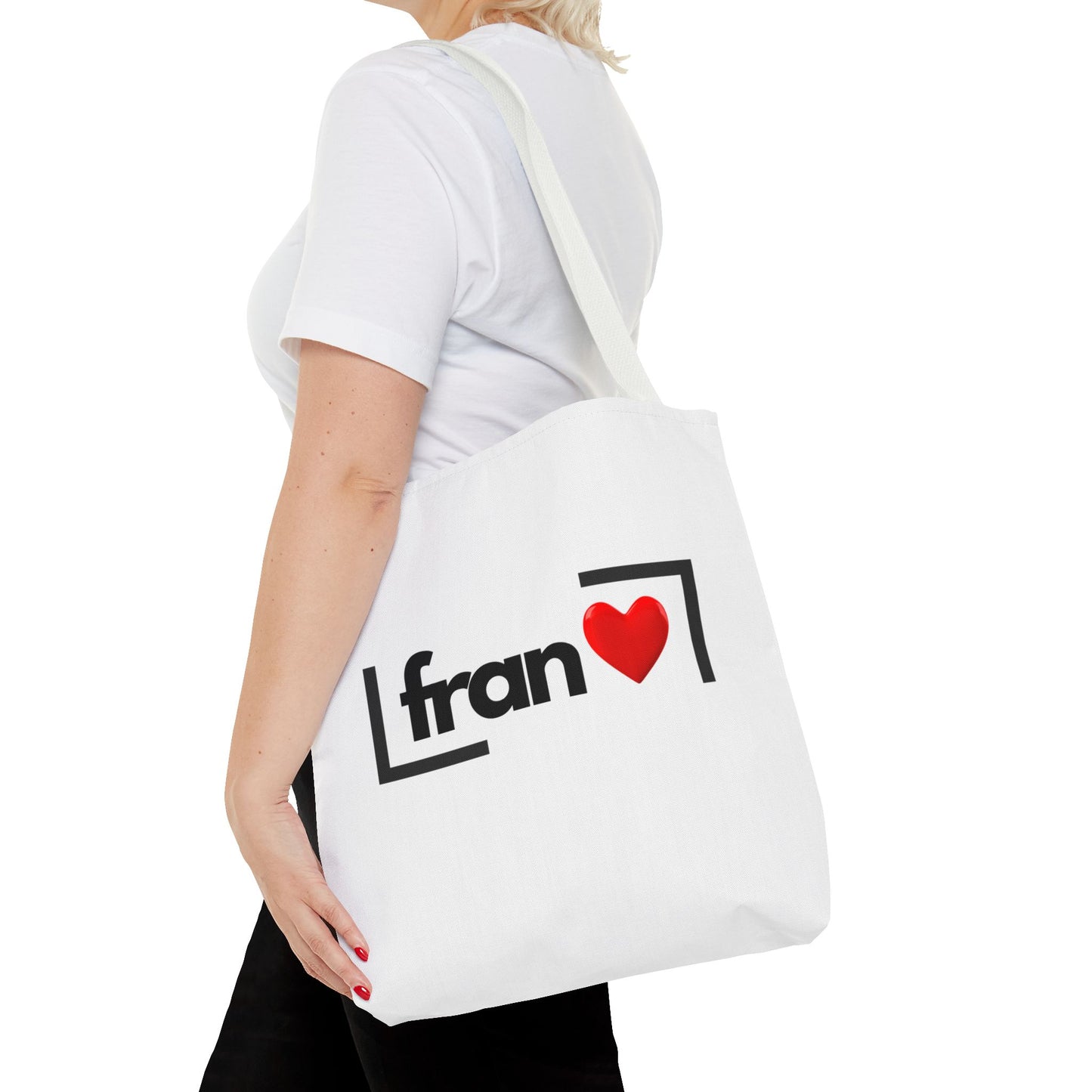 Sac Fourre-Tout Personnalisé avec Motif Cœur | Accessoire de Mode Personnalisé, Cadeau pour Elle, Chic Décontracté, Usage Quotidien, Écologique.