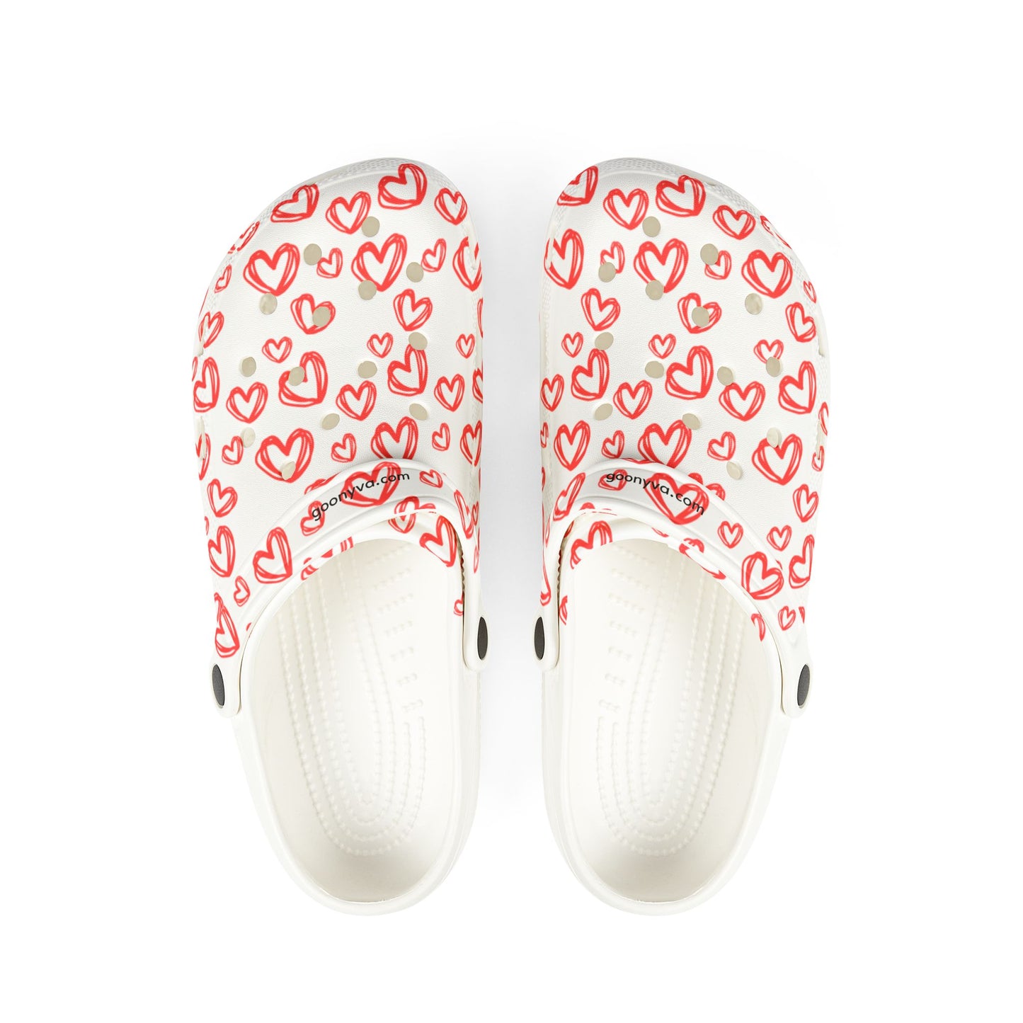 Chaussures en mousse EVA à imprimé cœurs Confort décontracté pour le quotidien Tongs d'été Parfaites pour le jardin et la plage Idée cadeau mignonne