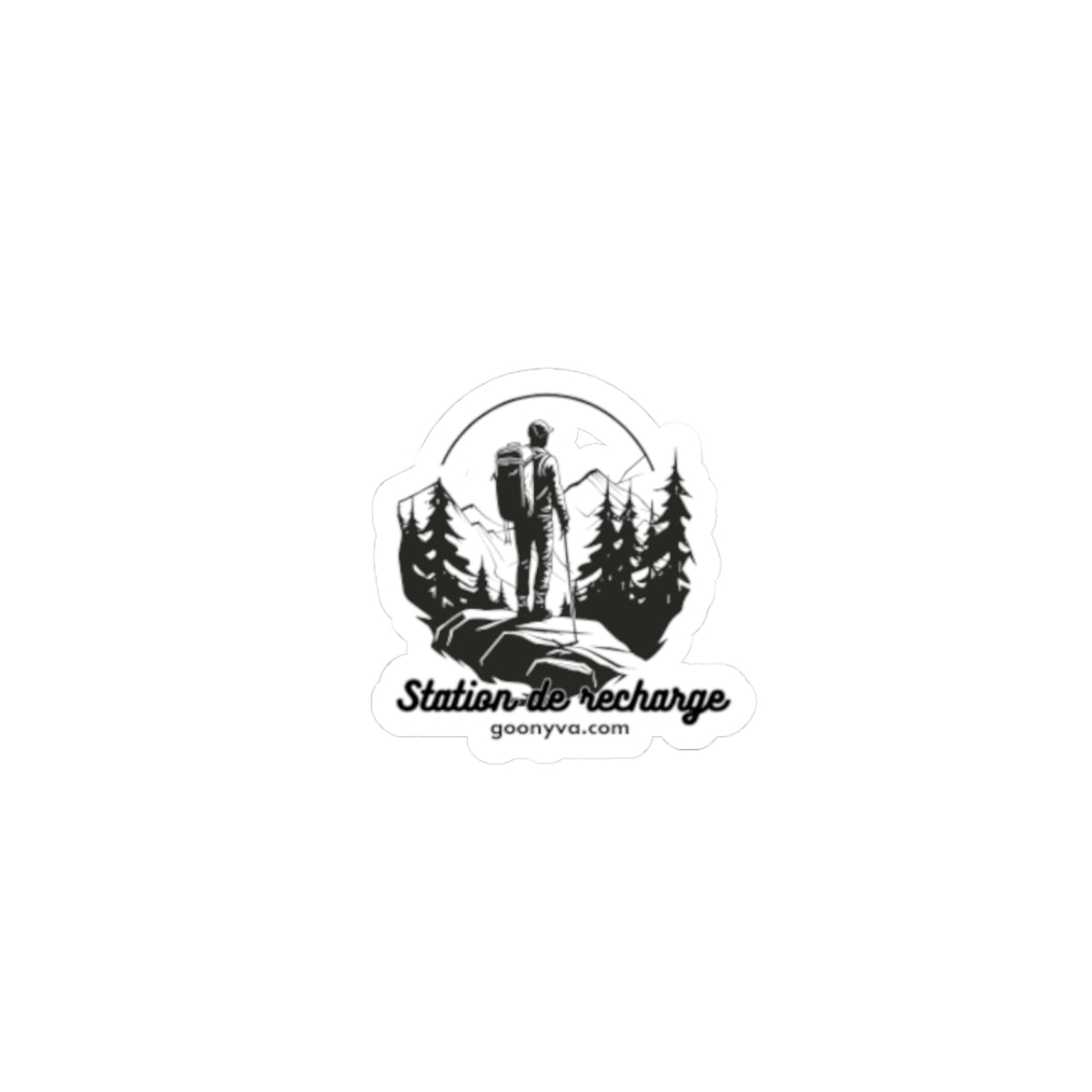 Adventure Nature Kiss-Cut Stickers, Outdoor Enthusiast Decor, Laptop Stickers, Travel Accessories, Hiking Gifts