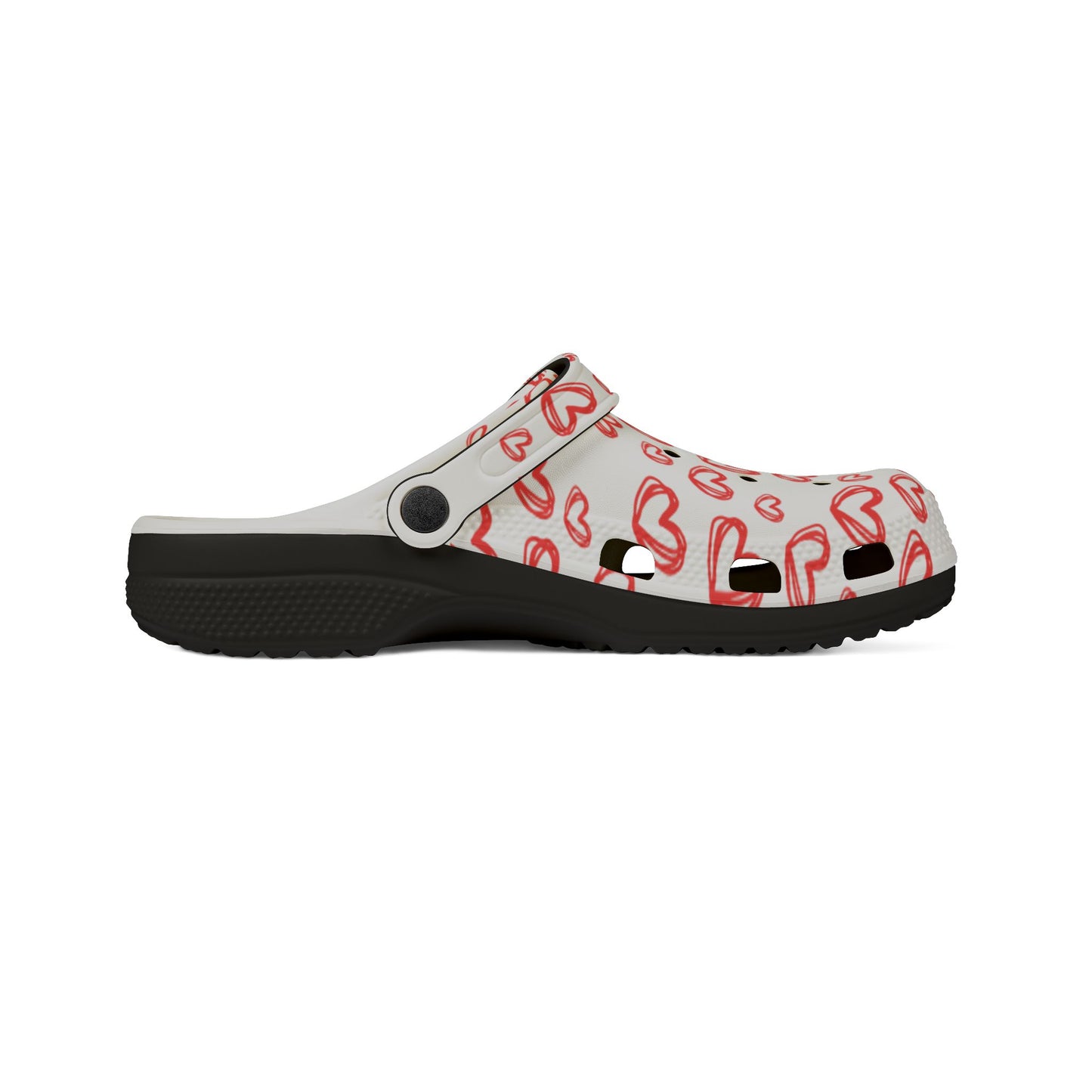 Chaussures en mousse EVA à imprimé cœurs Confort décontracté pour le quotidien Tongs d'été Parfaites pour le jardin et la plage Idée cadeau mignonne
