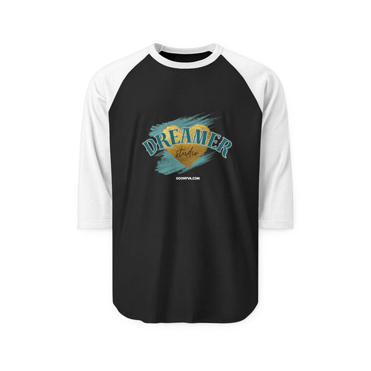 T-shirt Raglan Unisexe "Dreamer" à Manches Trois-Quarts T-shirt décontracté  Haut inspirant  Cadeau pour les rêveurs  Vêtement de tous les jours  T-shirt de motivation
