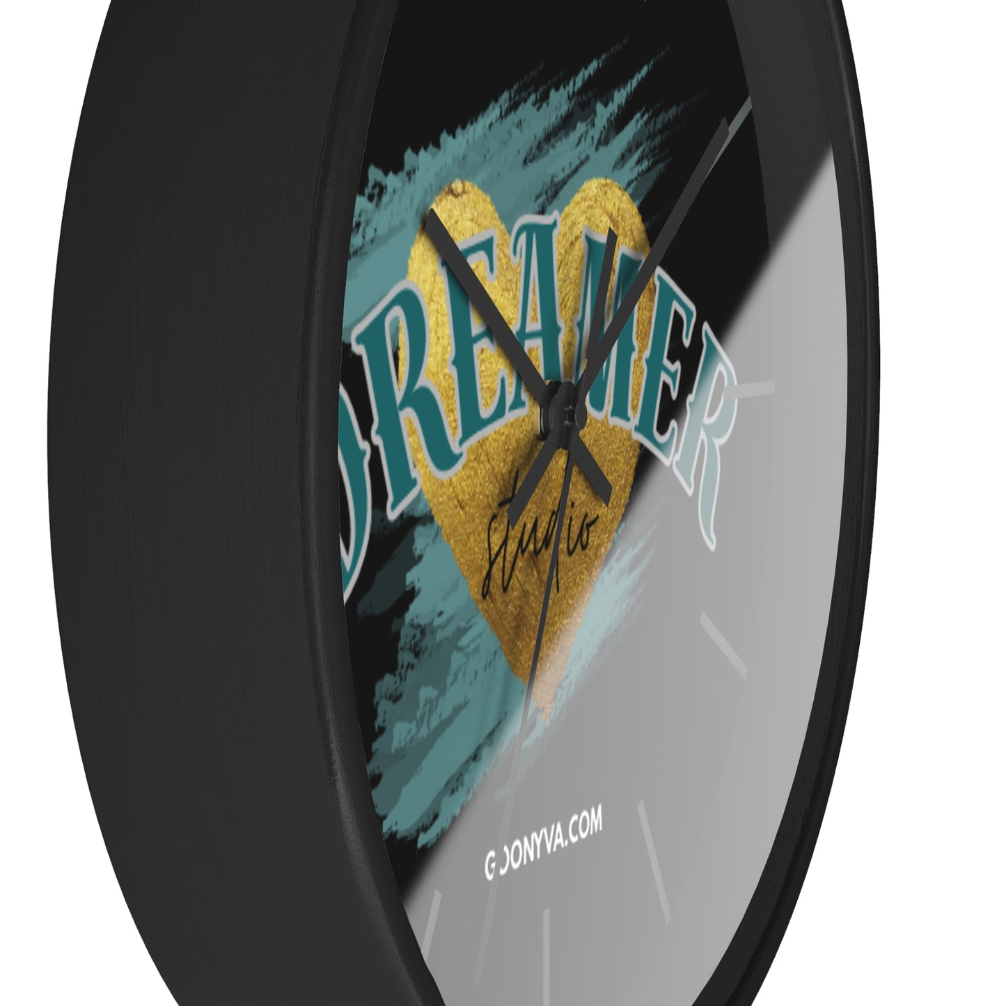 Horloge murale "Cœur de Rêveur" Décoration inspirante pour la maison et le bureau Cadeau pour les rêveurs Art de motivation Décoration murale unique