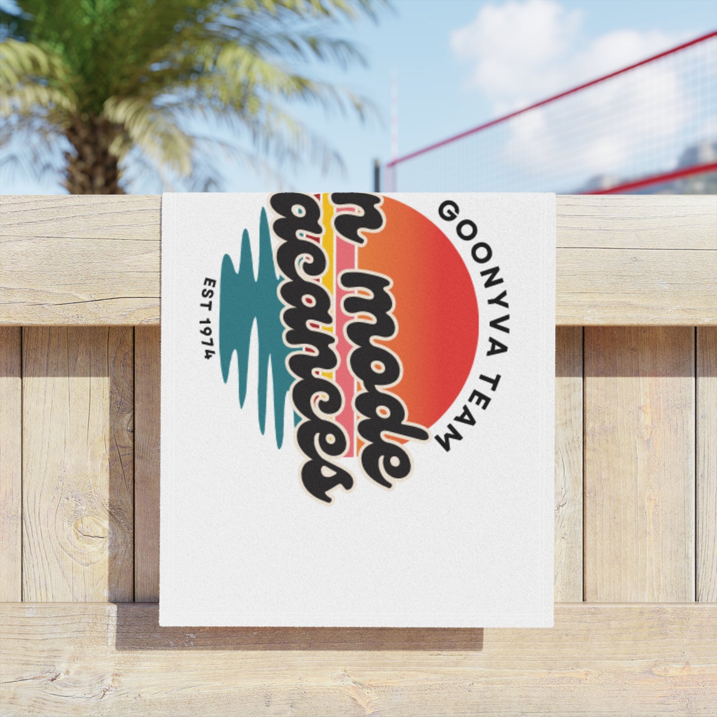 Serviettes de plage rétro amusantes « En mode vacances » Équipement d'été Accessoire de vacances Journées piscine Cadeau pour les amoureux de la plage