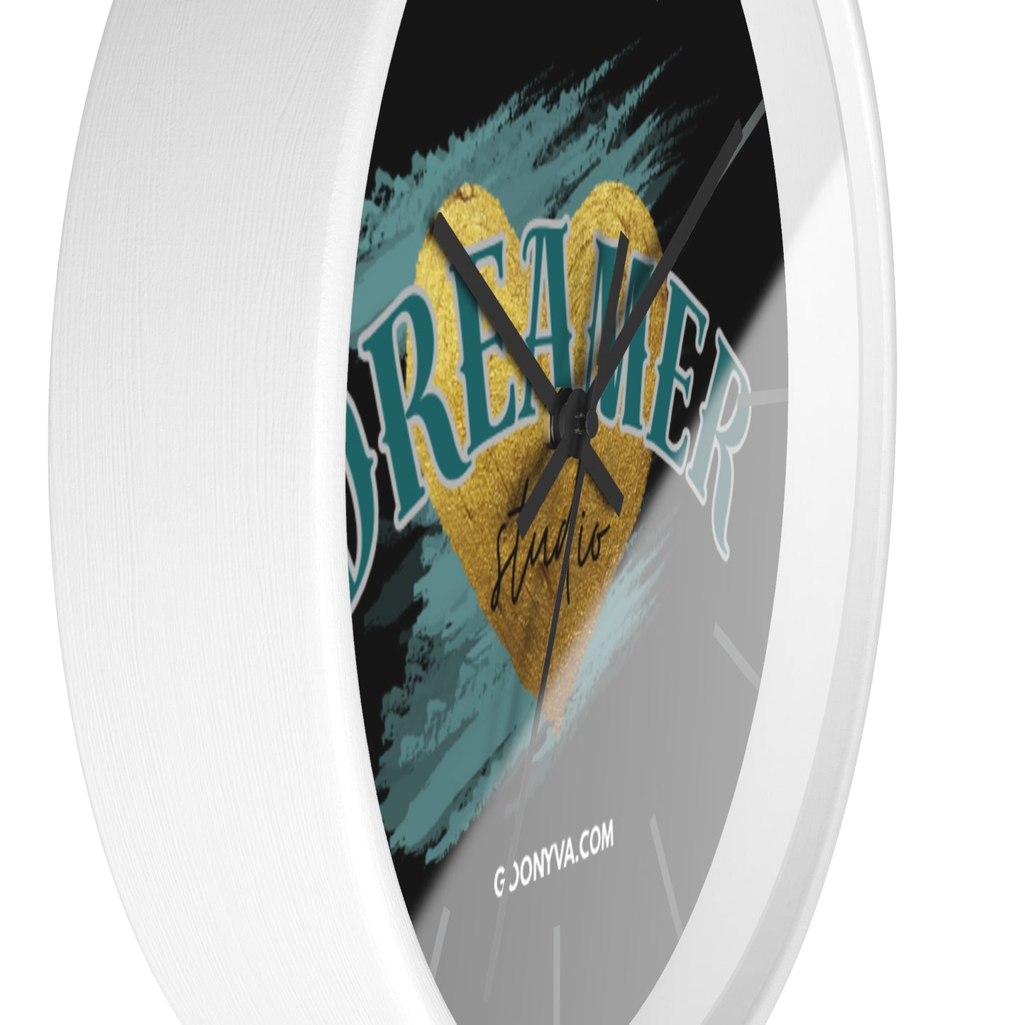 Horloge murale "Cœur de Rêveur" Décoration inspirante pour la maison et le bureau Cadeau pour les rêveurs Art de motivation Décoration murale unique
