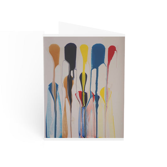 Ensemble de Cartes de Vœux Artistiques Motifs peints colorés de l'artiste Franco pour toutes les occasions  Cartes de correspondance  Cartes d'anniversaire  Cartes de remerciement  Cartes de fêtes