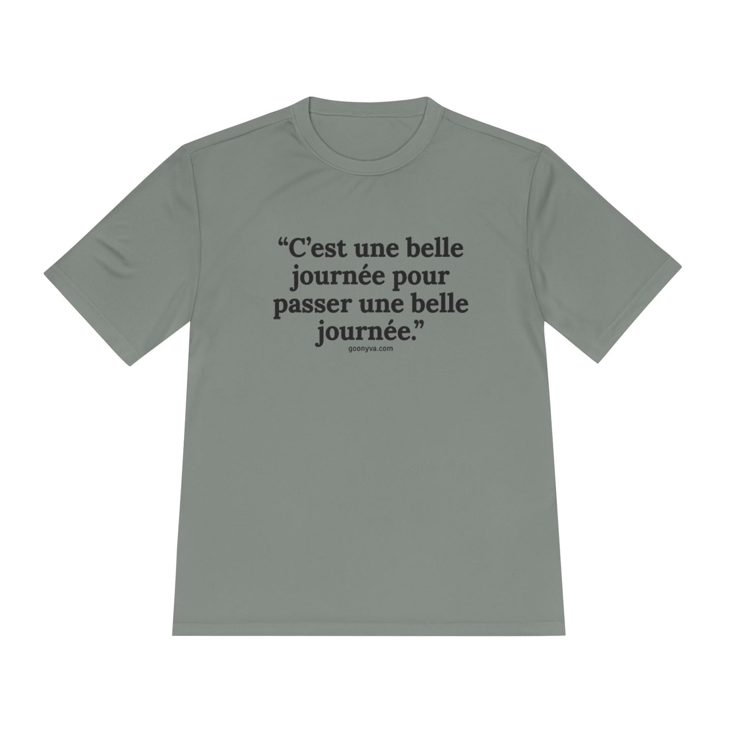 T-shirt Chic avec Citation Française - Parfait pour le style décontracté, les cadeaux, les voyages, le fitness et l'inspiration quotidienne.