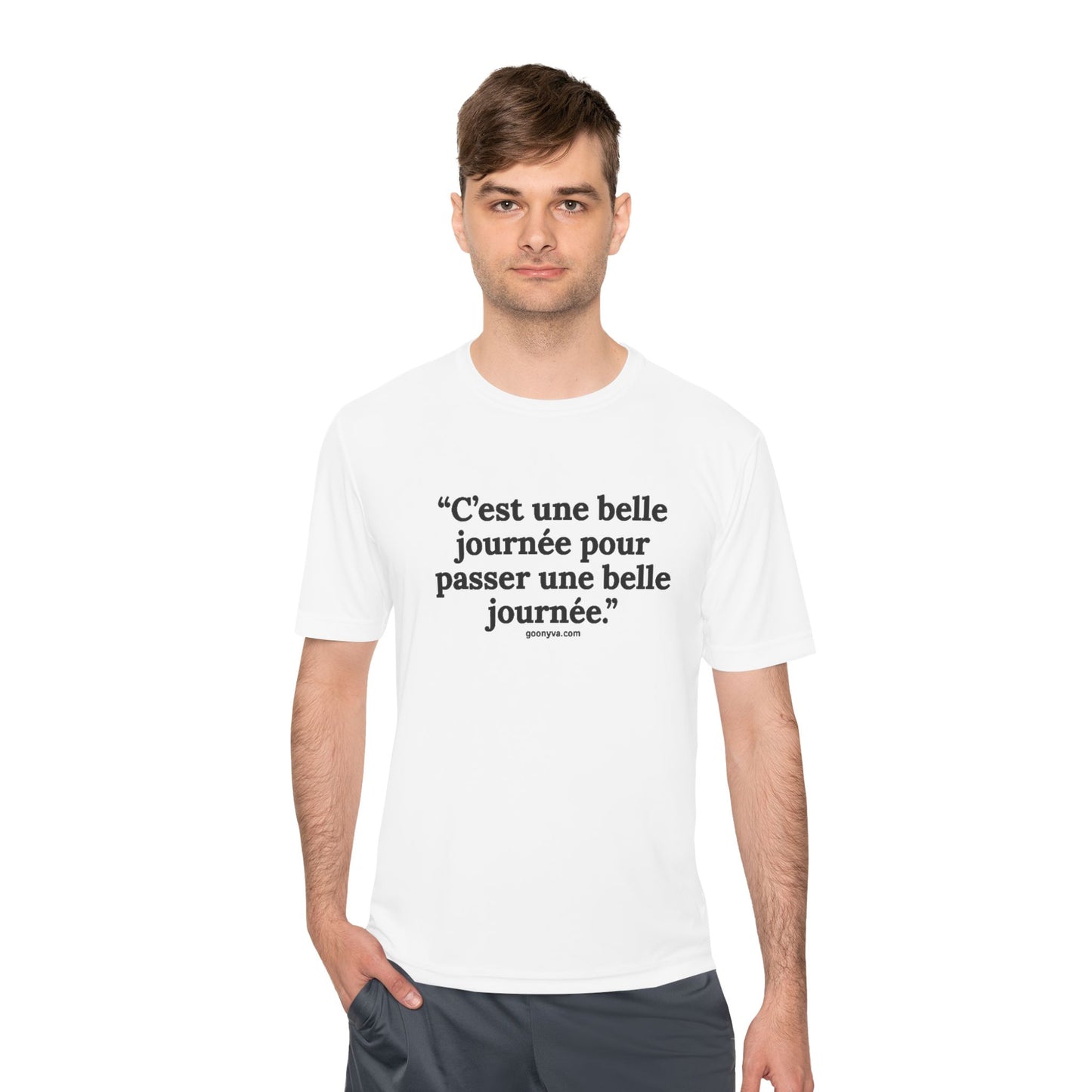 T-shirt Chic avec Citation Française - Parfait pour le style décontracté, les cadeaux, les voyages, le fitness et l'inspiration quotidienne.