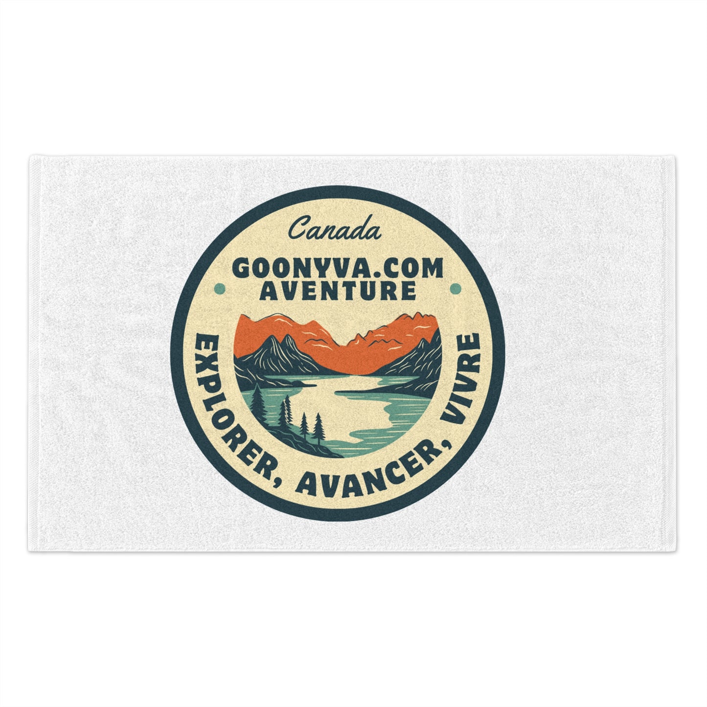 Serviette de ralliement "Aventure" Serviette de voyage Canada Cadeau pour explorateur de plein air Serviette de plage Serviette de camping Souvenir unique
