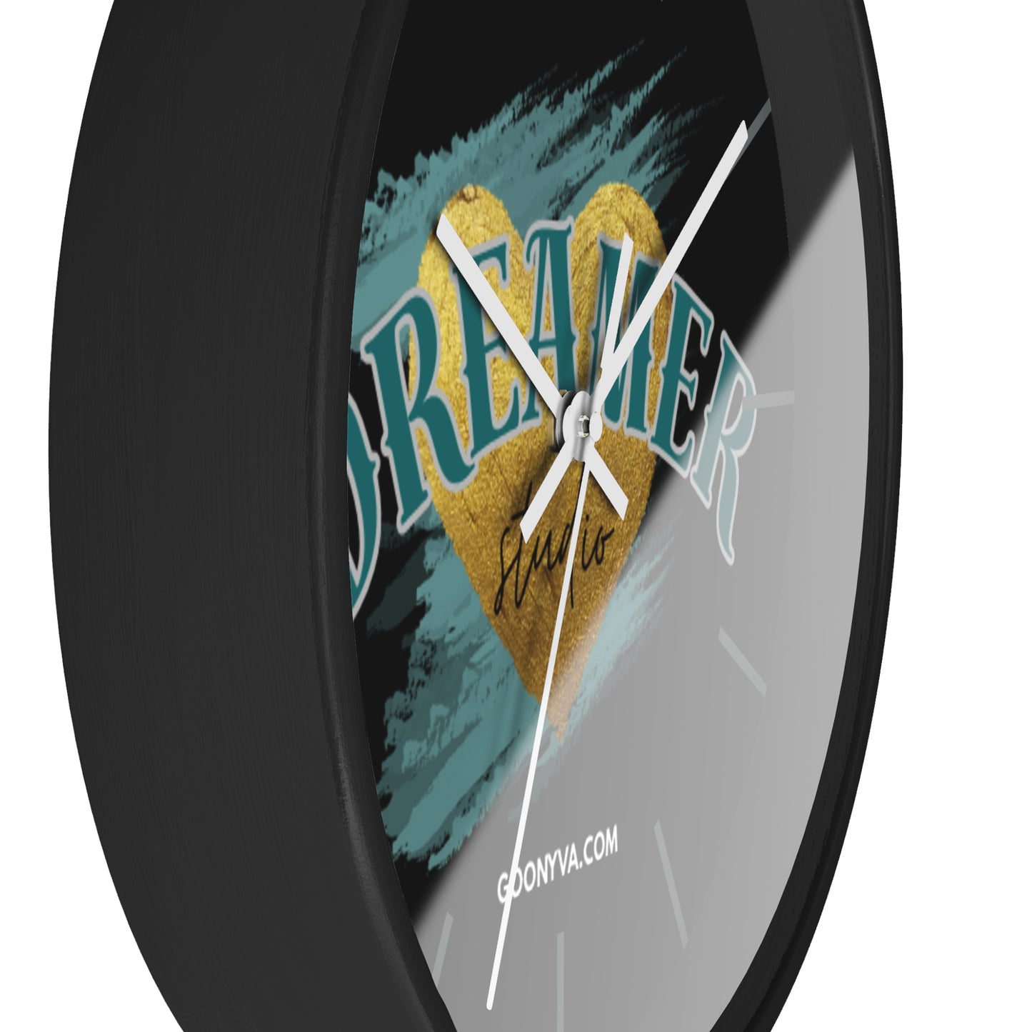 Horloge murale "Cœur de Rêveur" Décoration inspirante pour la maison et le bureau Cadeau pour les rêveurs Art de motivation Décoration murale unique