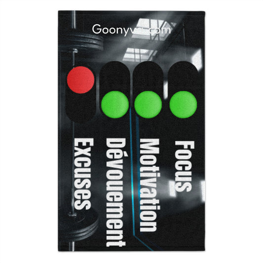 Serviette de sport motivante Serviette de fitness  Serviette d'entraînement inspirante  Serviette de ralliement sportive  Équipement de gym  Motivateur d'exercice