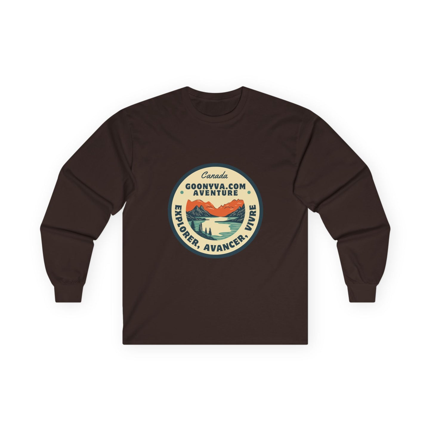 T-shirt Aventure Unisexe à Manches Longues Chemise de voyage Vêtement pour les passionnés de plein air Cadeau des Fêtes Vêtement décontracté