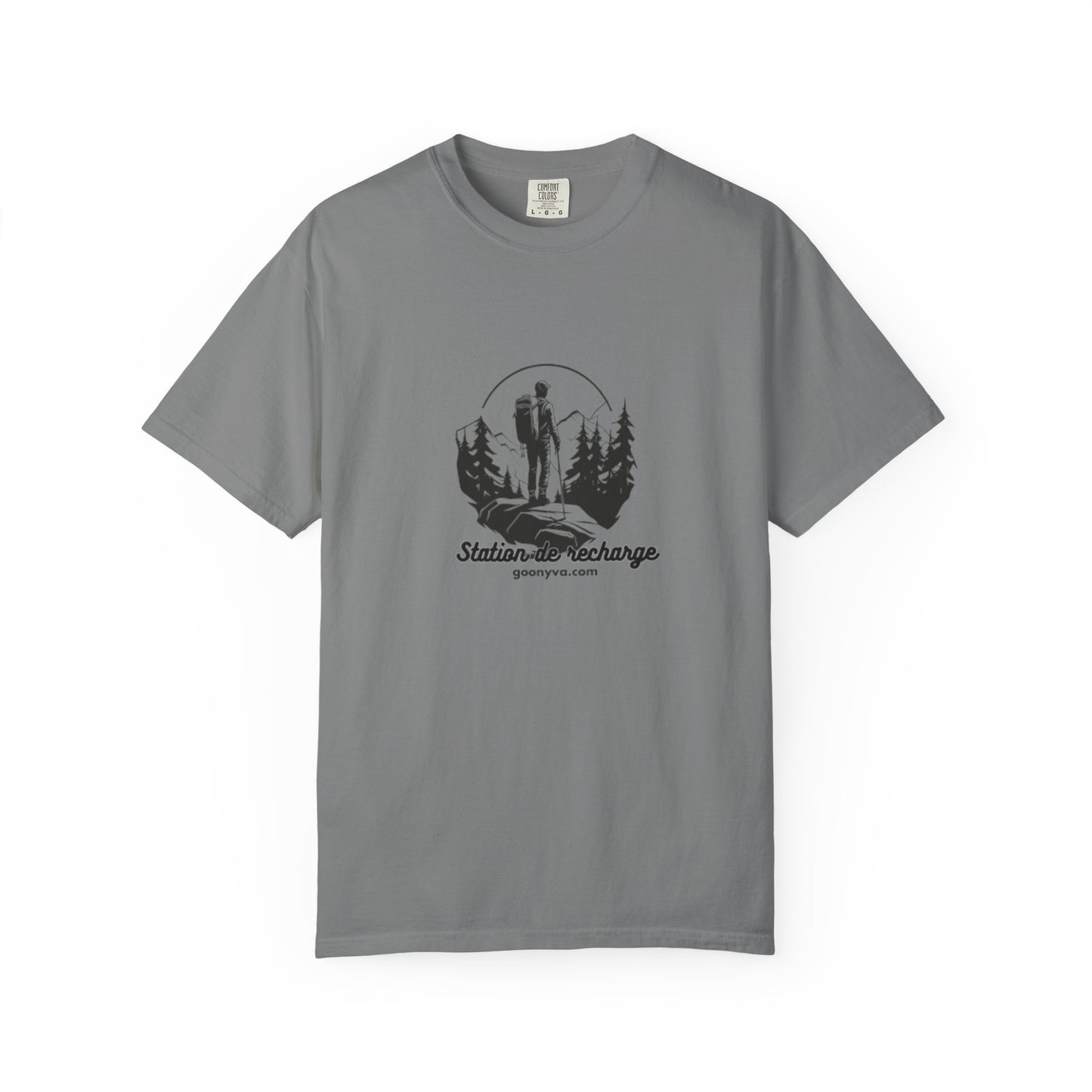 T-Shirt Unisexe "L'Aventure Vous Attend" T-shirt Plein Air Cadeau pour Amoureux de la Nature Vêtement de Randonnée Cadeau pour Aventuriers