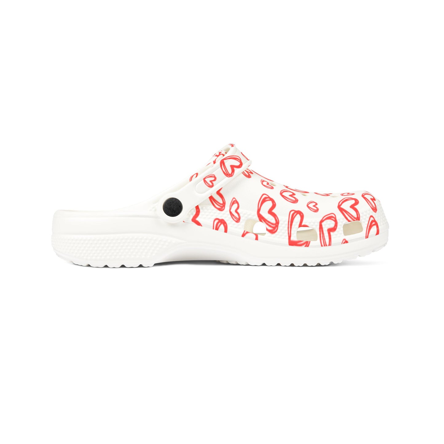 Chaussures en mousse EVA à imprimé cœurs Confort décontracté pour le quotidien Tongs d'été Parfaites pour le jardin et la plage Idée cadeau mignonne