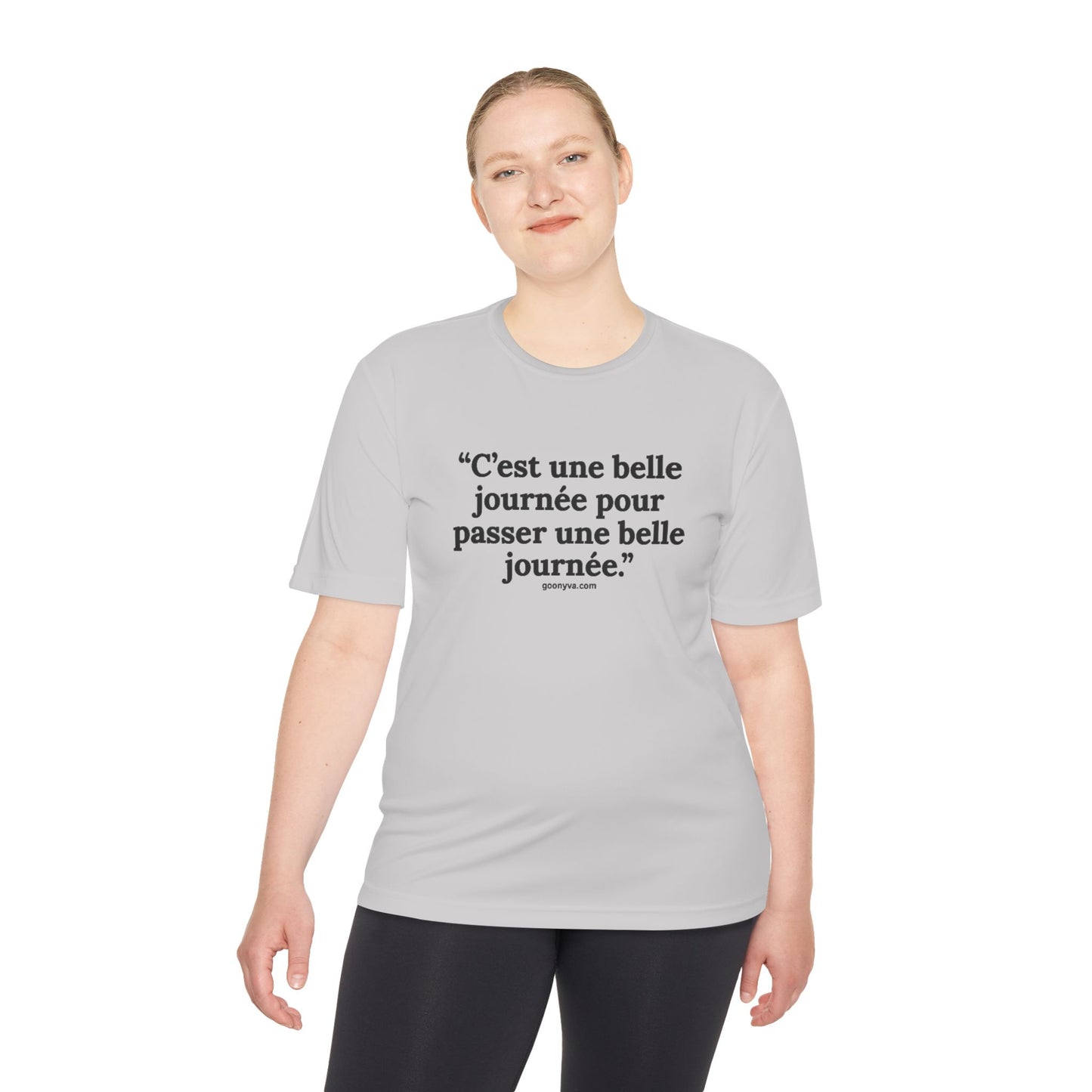 T-shirt Chic avec Citation Française - Parfait pour le style décontracté, les cadeaux, les voyages, le fitness et l'inspiration quotidienne.