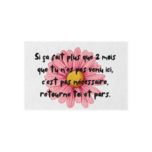 Adorable Tapis Floral  d'Extérieur – Parfait pour Patio, Jardin ou Intérieur. L'Accessoire Maison Idéal et le Cadeau Saisonnier qui Accueille avec Charme.