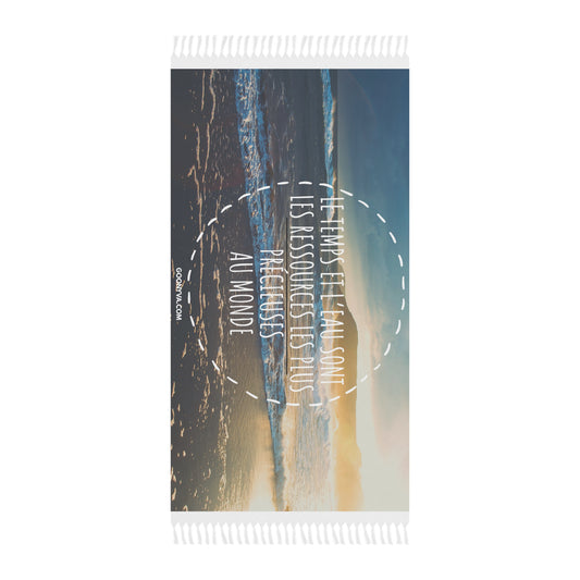 Serviette de plage Boho - Ambiance bord de mer décontractée, parfaite pour le plaisir estival, les journées à la plage, les fêtes au bord de la piscine, les voyages et la décoration bohème.