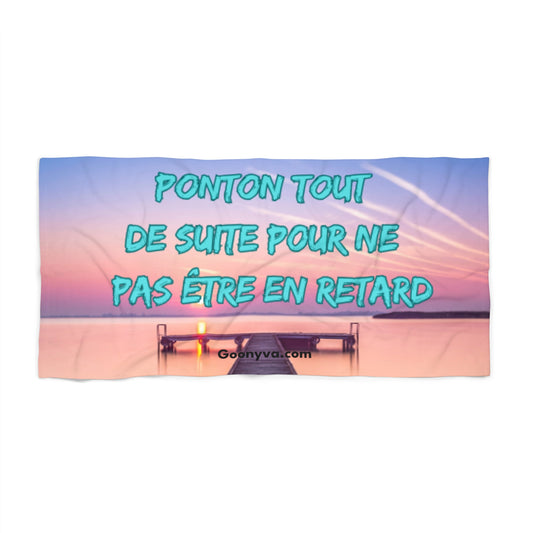 Serviette de Plage avec Citation de Motivation Parfaite pour les journées d'été  Idéale pour les sorties à la plage et les vacances en famille  Pour la détente au bord de la piscine  Essentiels de voyage