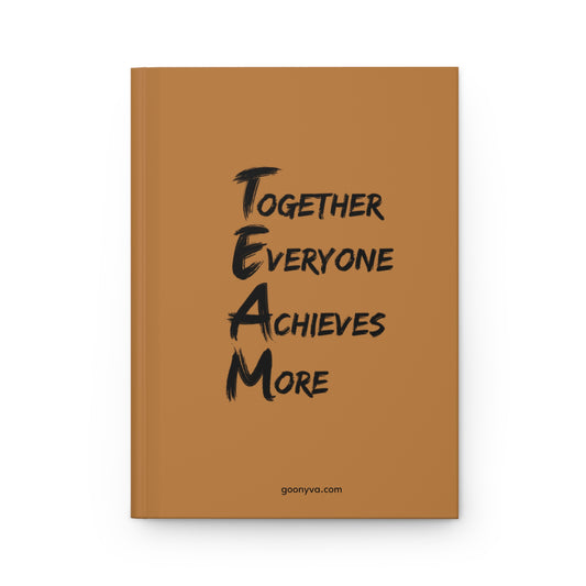 Journal à couverture rigide "Réussite d'équipe" Carnet d'écriture motivant  Cadeau pour étudiants et entraîneurs  Usage au bureau  Développement d'équipe