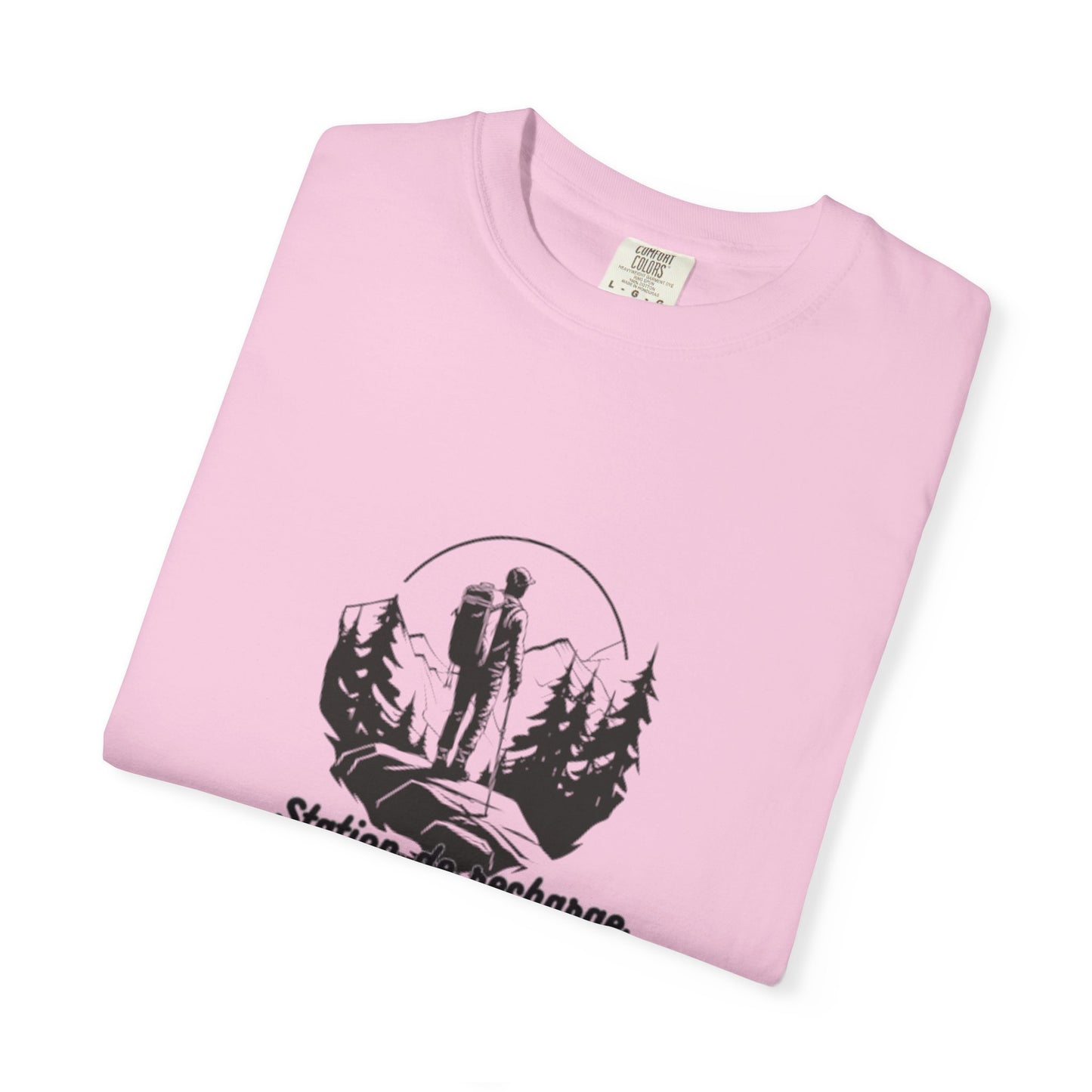 T-Shirt Unisexe "L'Aventure Vous Attend" T-shirt Plein Air Cadeau pour Amoureux de la Nature Vêtement de Randonnée Cadeau pour Aventuriers