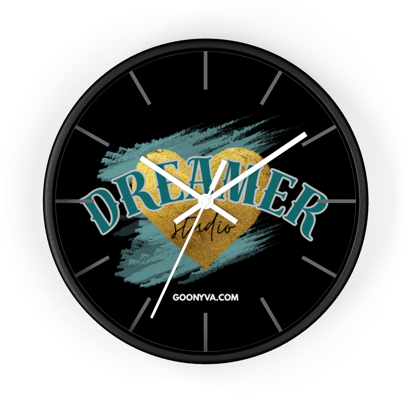 Horloge murale "Cœur de Rêveur" Décoration inspirante pour la maison et le bureau Cadeau pour les rêveurs Art de motivation Décoration murale unique