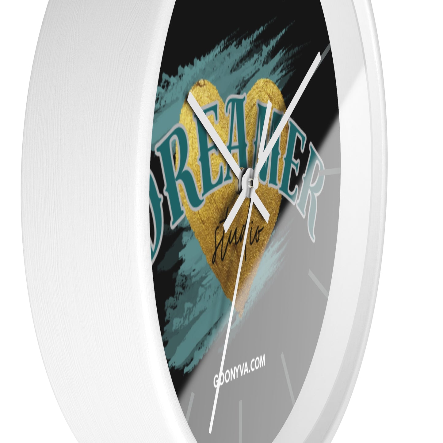 Horloge murale "Cœur de Rêveur" Décoration inspirante pour la maison et le bureau Cadeau pour les rêveurs Art de motivation Décoration murale unique