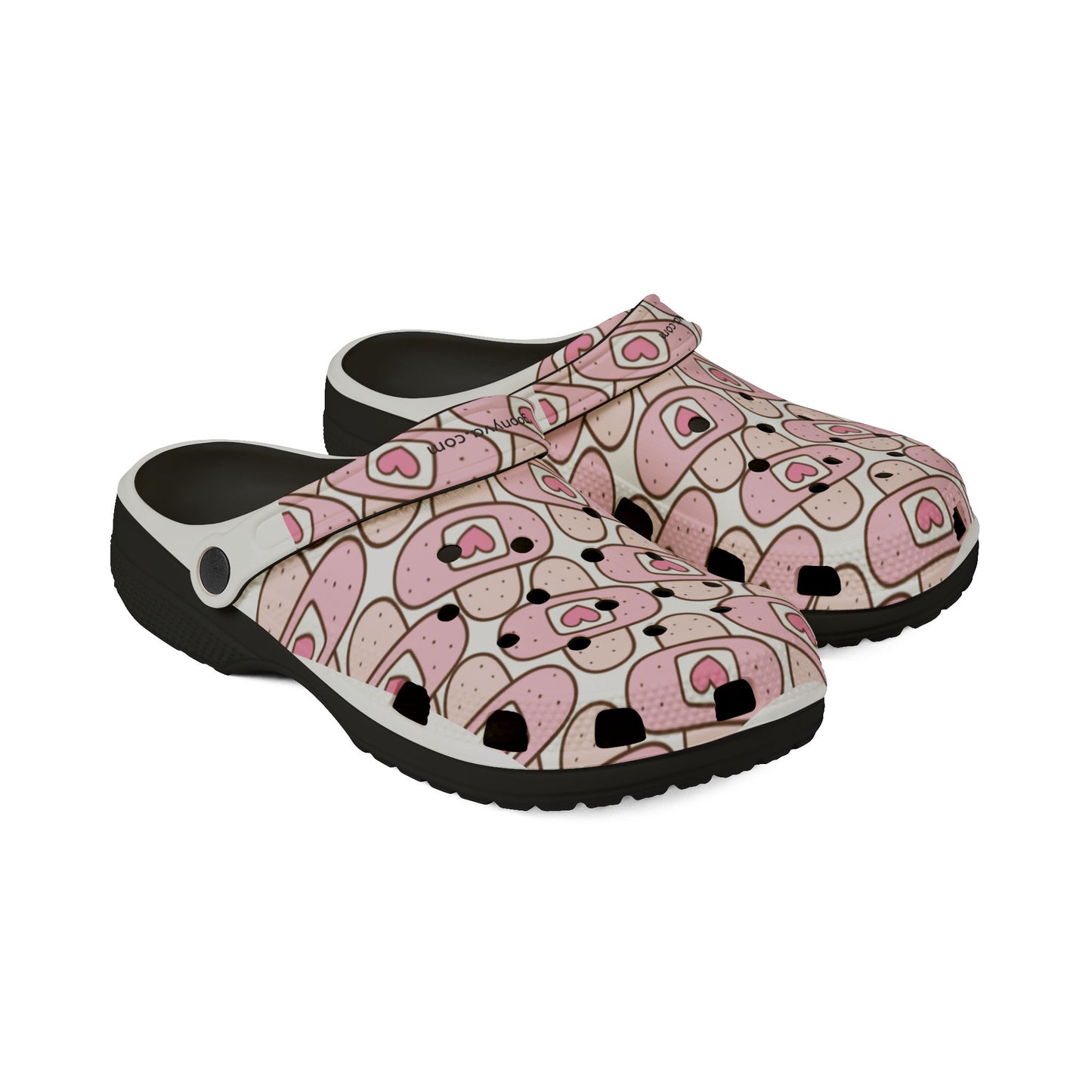 Sabots en mousse EVA à motif mignon Chaussures confortables au design Cœur Idéals pour les infirmières Pour une utilisation à l'intérieur/extérieur