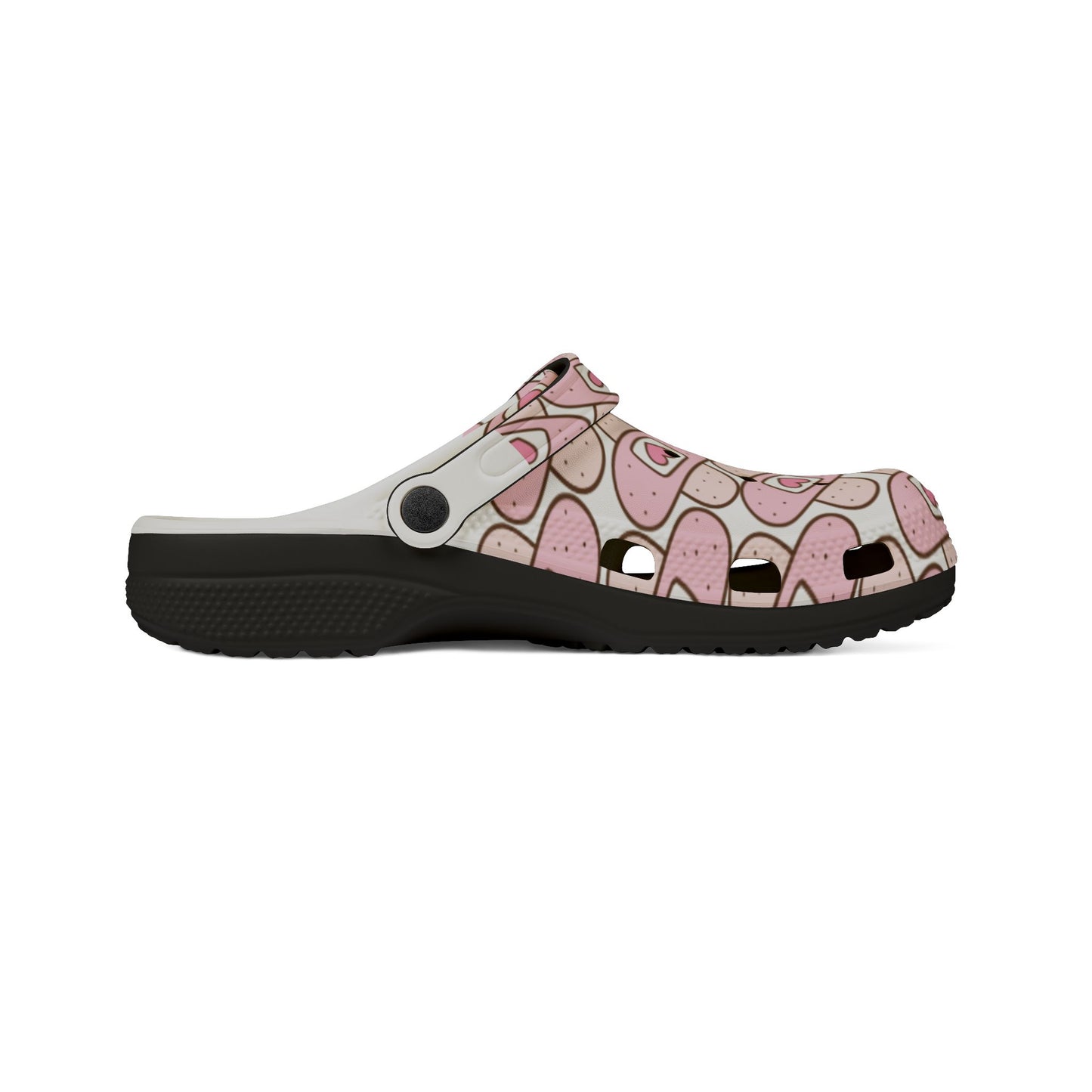 Sabots en mousse EVA à motif mignon Chaussures confortables au design Cœur Idéals pour les infirmières Pour une utilisation à l'intérieur/extérieur