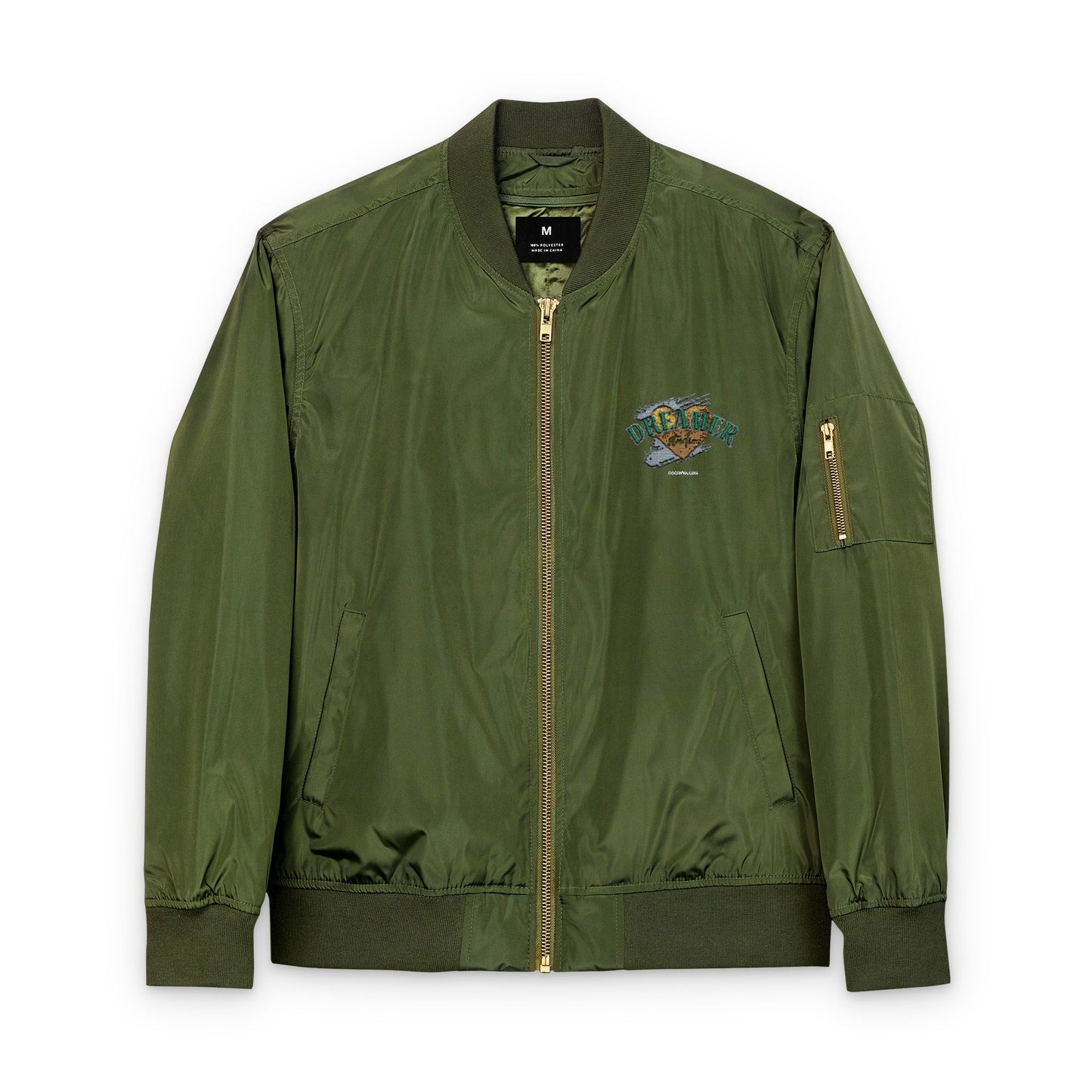 Blouson bombardier brodé écoresponsable Mode durable et tendance  Vêtement d'extérieur à motifs  Cadeau pour les amoureux de la nature  Veste stylée
