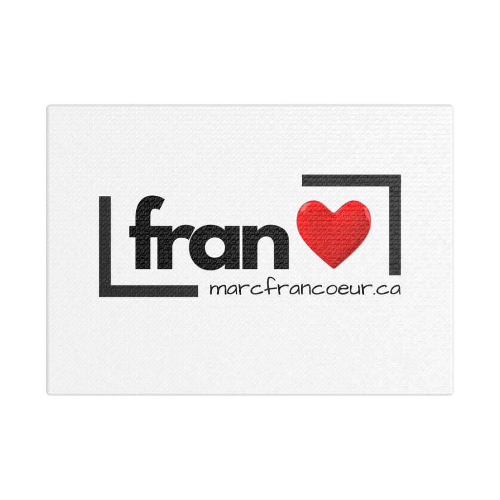 Satin Canvas Print — "Fran" Logo Stretched Wall Art