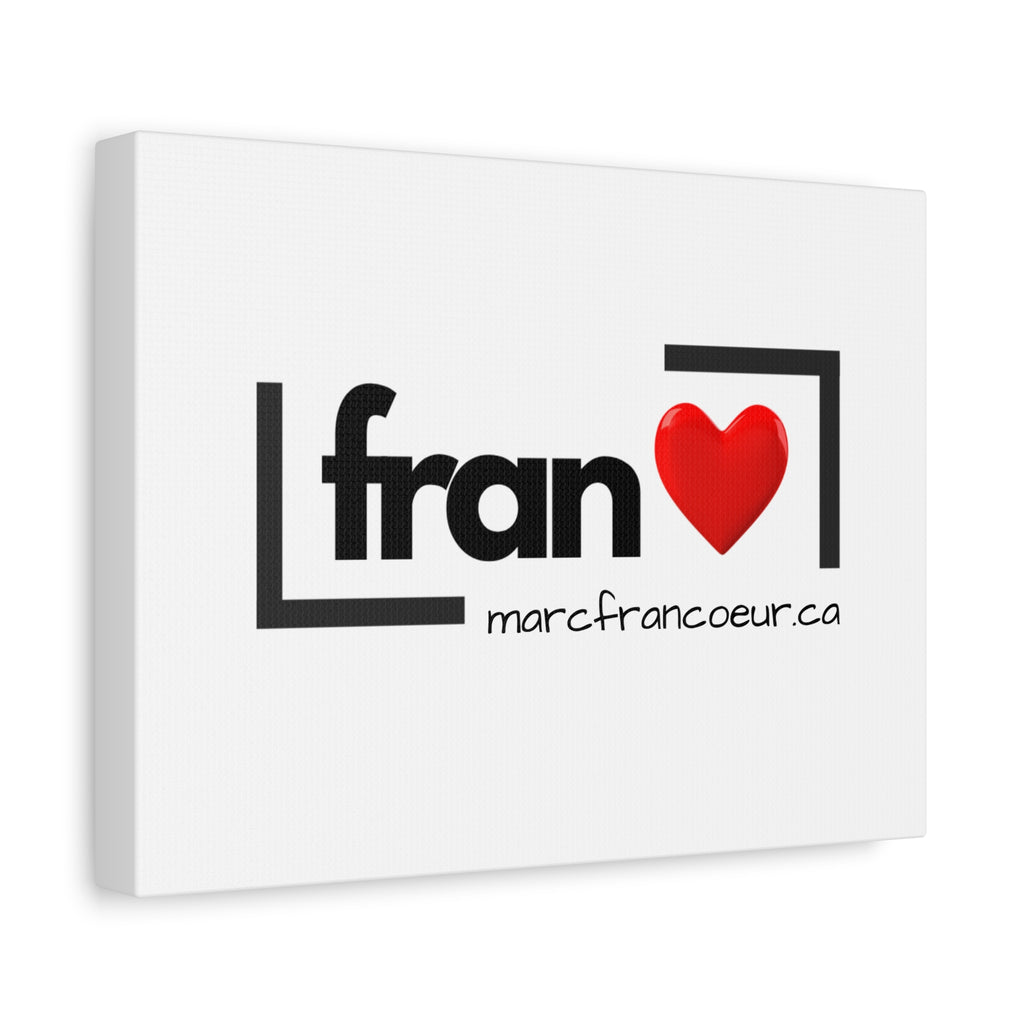 Fran Heart Logo Matte Canvas Print — Stretched Wall Art (marcfrancoeur.ca)