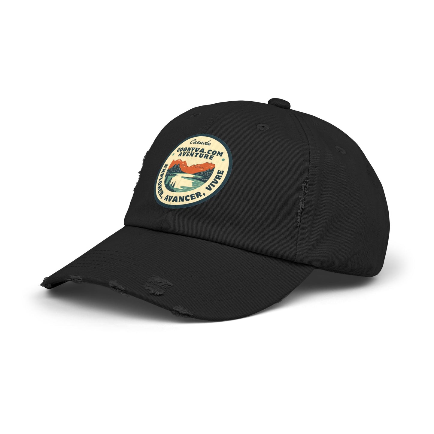 Casquette Unisexe Distressed "Aventure Vintage" Décontractée  Casquette d'explorateur  Cadeau pour les voyageurs  Plaisirs en plein air  Accessoire de mode tendance