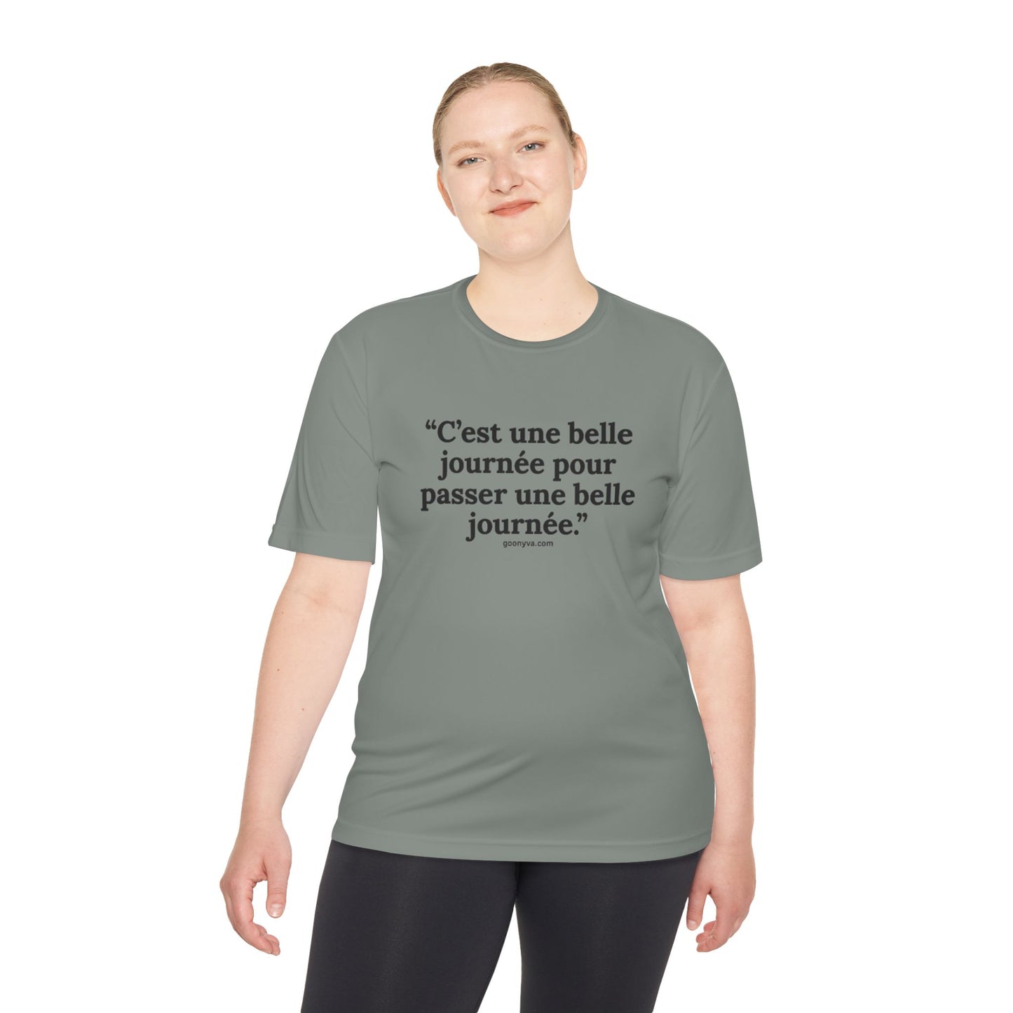 T-shirt Chic avec Citation Française - Parfait pour le style décontracté, les cadeaux, les voyages, le fitness et l'inspiration quotidienne.