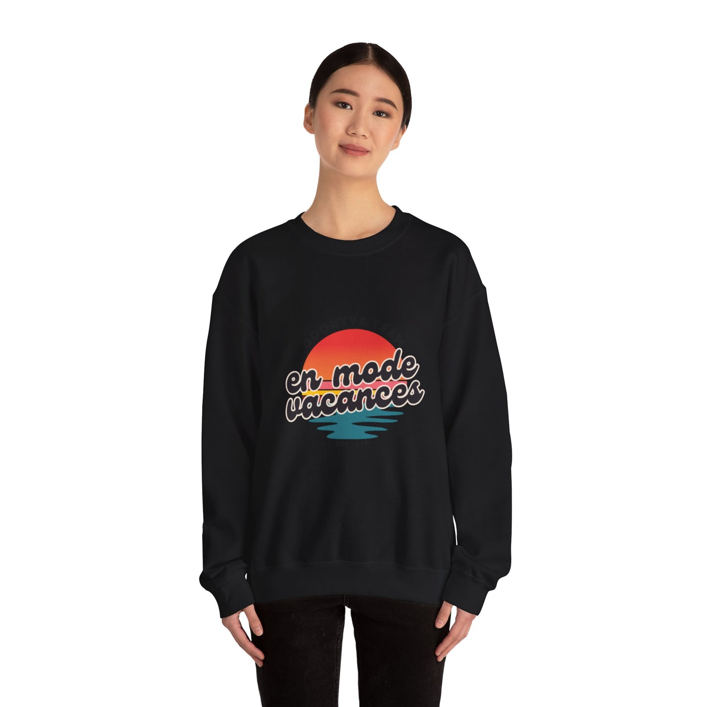 Chandail Col Rond "Chill Vibes" Pour les journées décontractées  Idéal pour la détente douillette  Parfait pour le voyage  Cadeau pour les amis  Style vacances