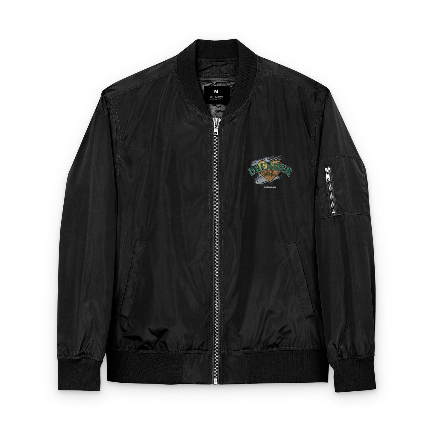 Blouson bombardier brodé écoresponsable Mode durable et tendance  Vêtement d'extérieur à motifs  Cadeau pour les amoureux de la nature  Veste stylée