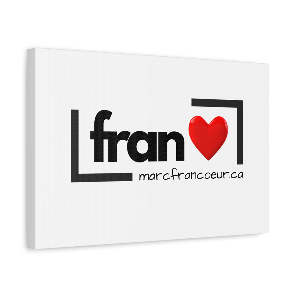 Fran Heart Logo Matte Canvas Print — Stretched Wall Art (marcfrancoeur.ca)