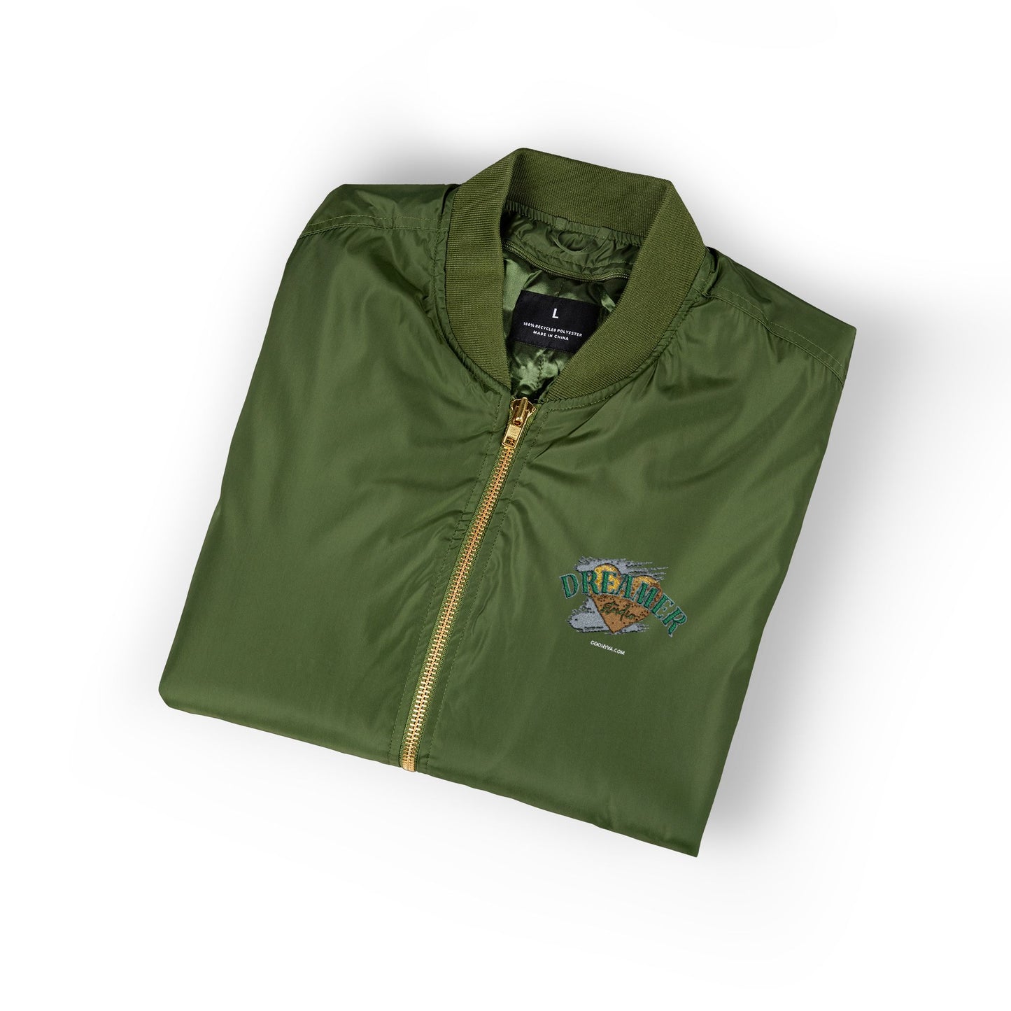 Blouson bombardier brodé écoresponsable Mode durable et tendance  Vêtement d'extérieur à motifs  Cadeau pour les amoureux de la nature  Veste stylée
