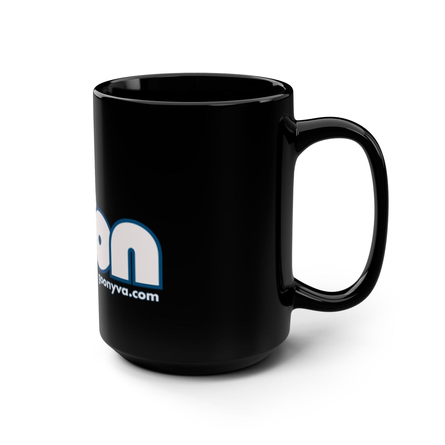 Voici  Tasse noire stylée Tasse à café élégante pour cadeau  Idéale pour le bureau à domicile  Logo Goonyva.com  Récipient à boisson unique  Articles de boisson amusant