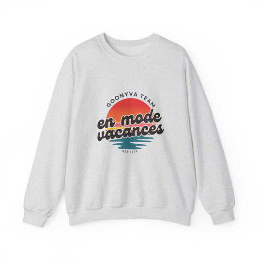Chandail Col Rond "Chill Vibes" Pour les journées décontractées  Idéal pour la détente douillette  Parfait pour le voyage  Cadeau pour les amis  Style vacances
